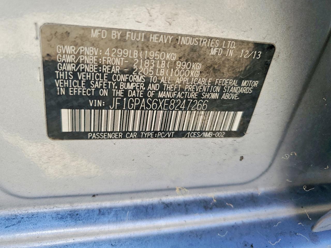 2014 Subaru Impreza Sport Limited Silver vin: JF1GPAS6XE8247266