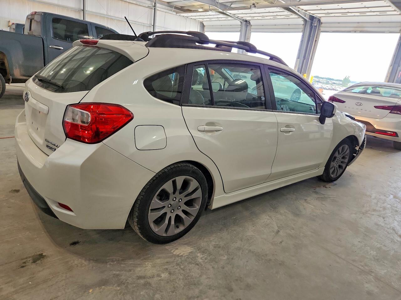2014 Subaru Impreza Sport Limited White vin: JF1GPAS6XEH229415