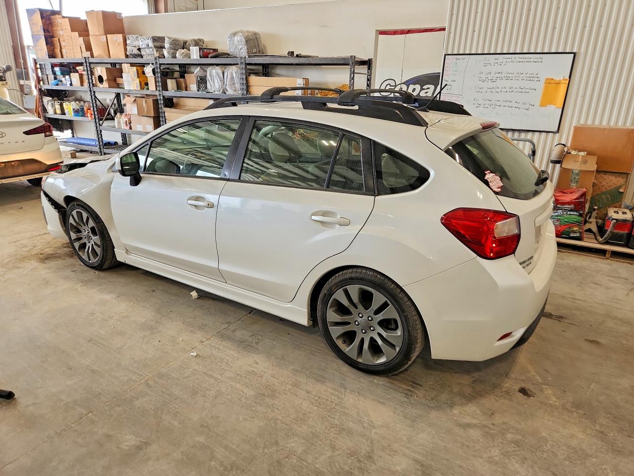 2014 Subaru Impreza Sport Limited White vin: JF1GPAS6XEH229415