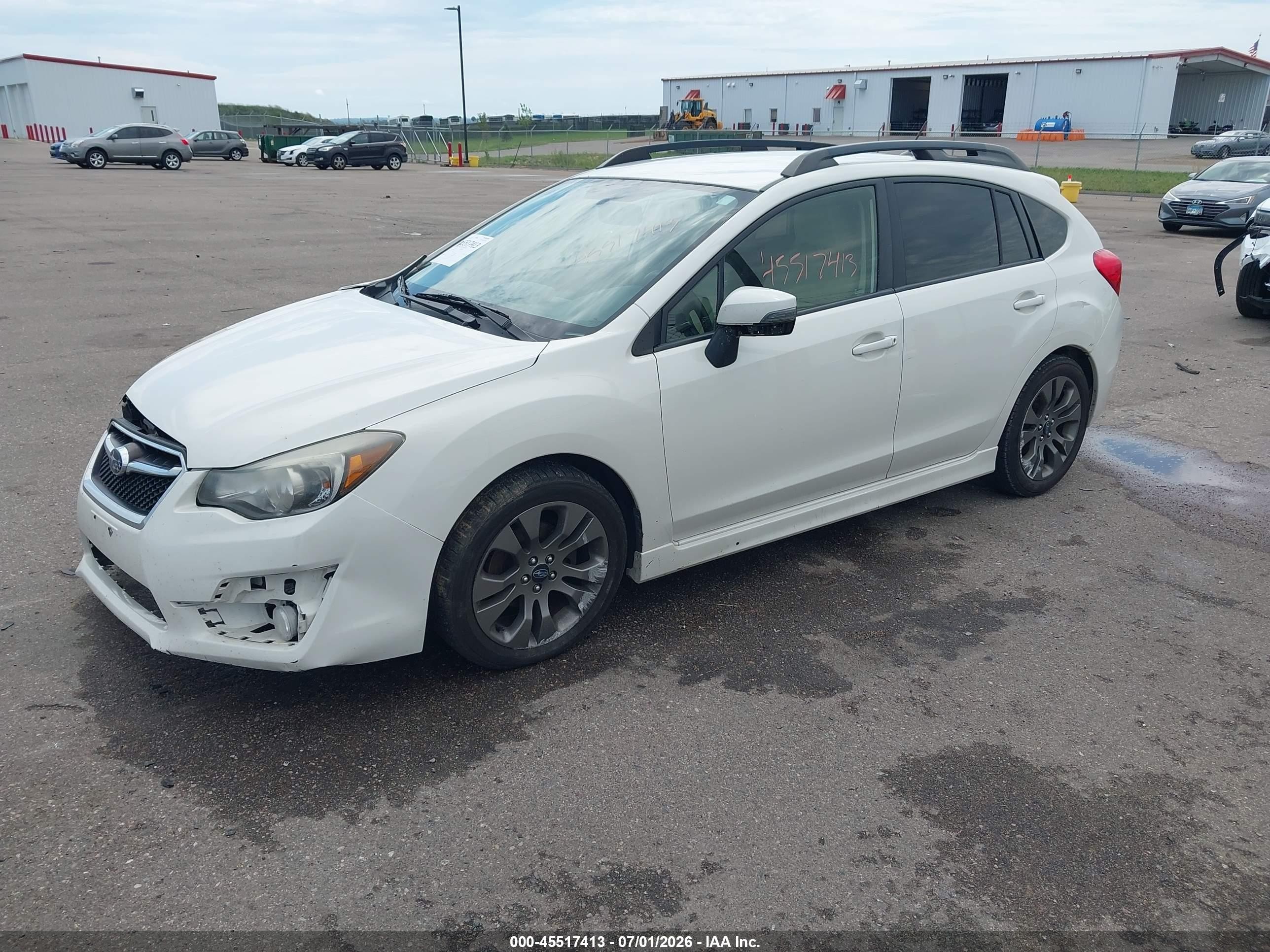 2015 Subaru Impreza 2.0i Sport Premium White vin: JF1GPAT60F8224921