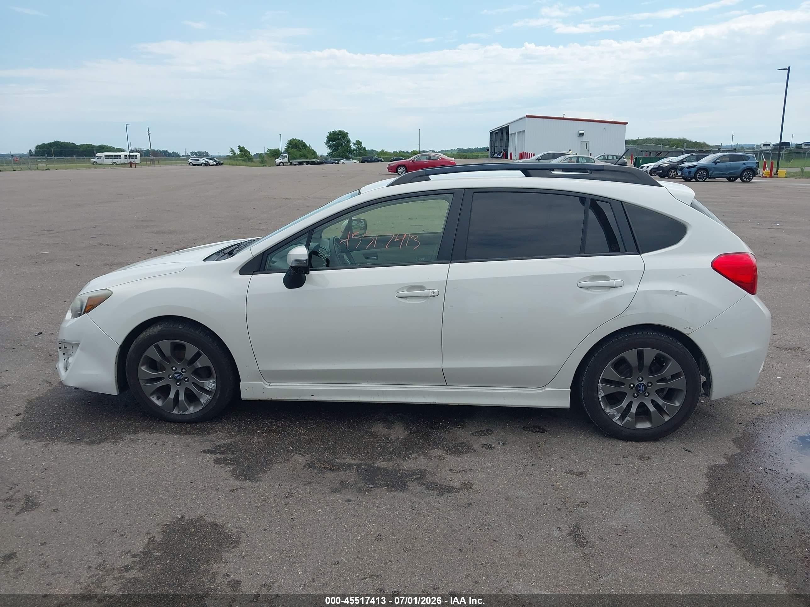 2015 Subaru Impreza 2.0i Sport Premium White vin: JF1GPAT60F8224921