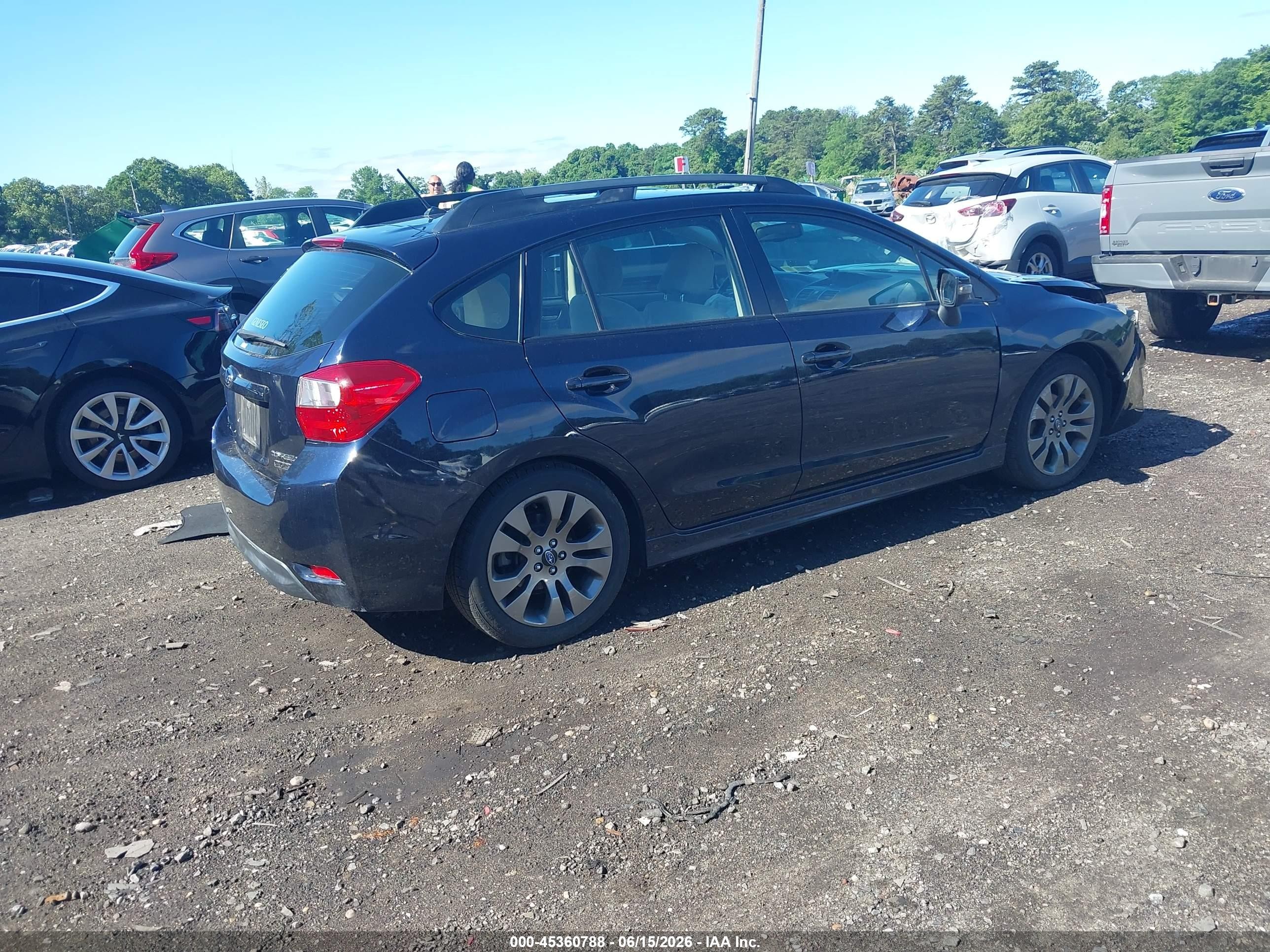 2015 Subaru Impreza 2.0i Sport Premium Blue vin: JF1GPAT60FH268255