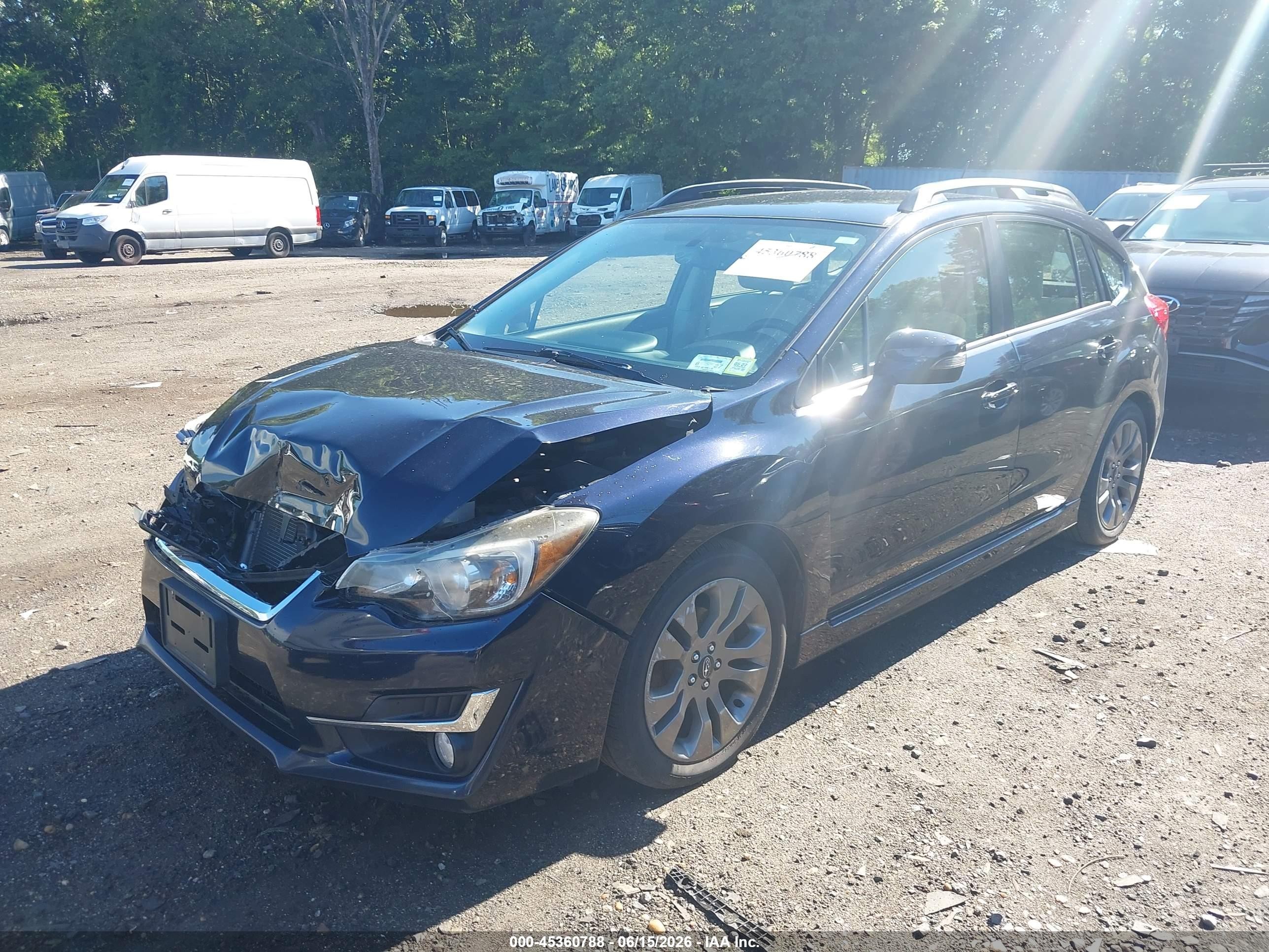 2015 Subaru Impreza 2.0i Sport Premium Blue vin: JF1GPAT60FH268255