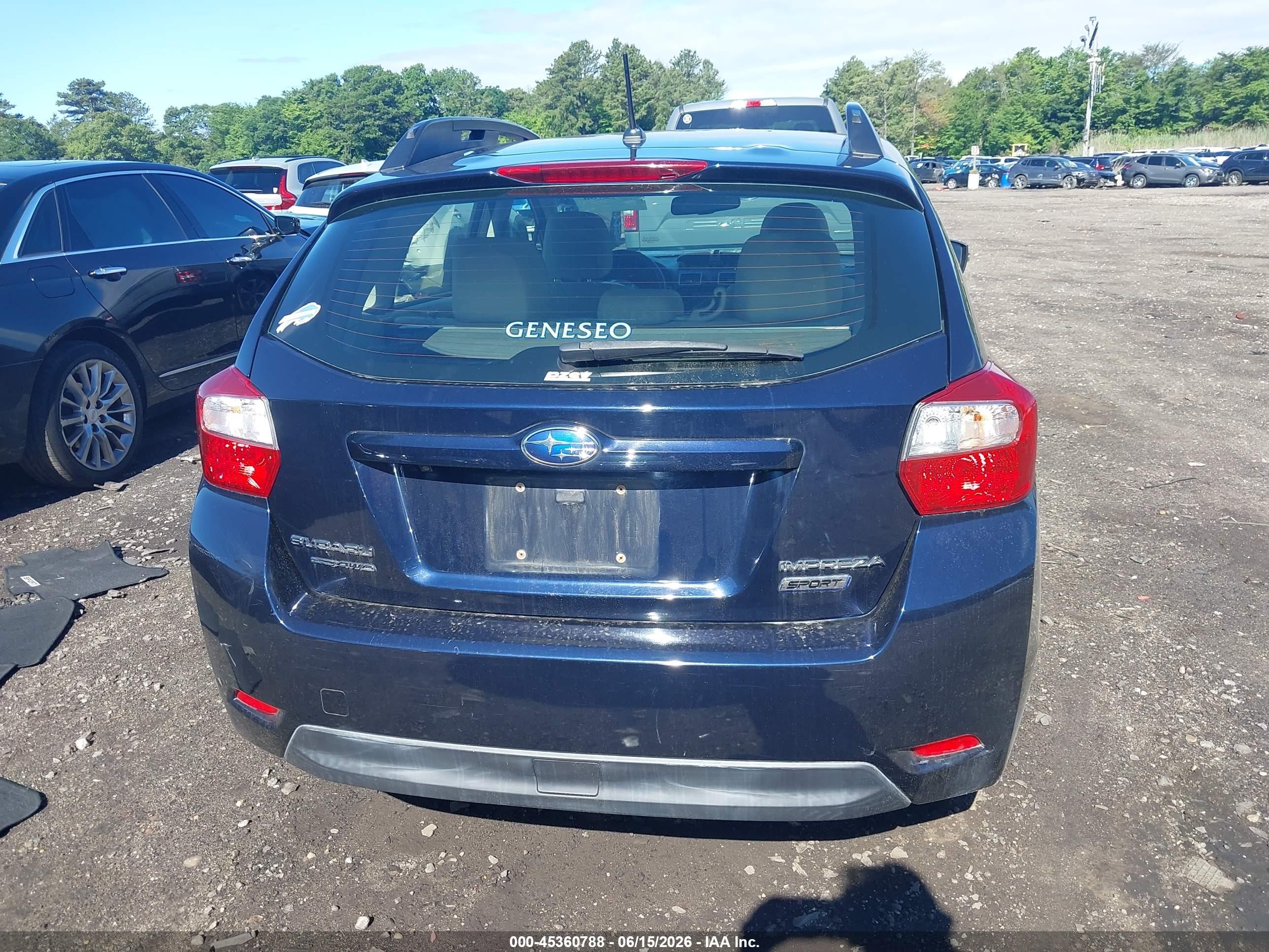 2015 Subaru Impreza 2.0i Sport Premium Blue vin: JF1GPAT60FH268255