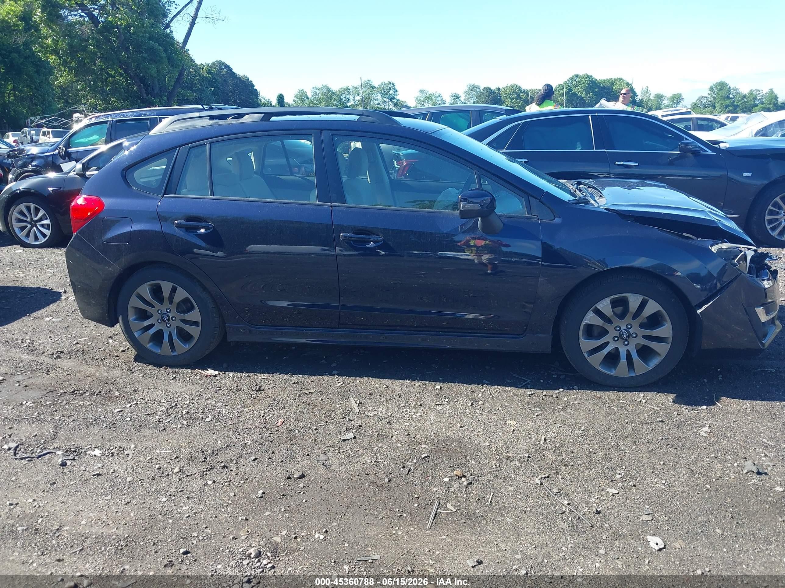 2015 Subaru Impreza 2.0i Sport Premium Blue vin: JF1GPAT60FH268255
