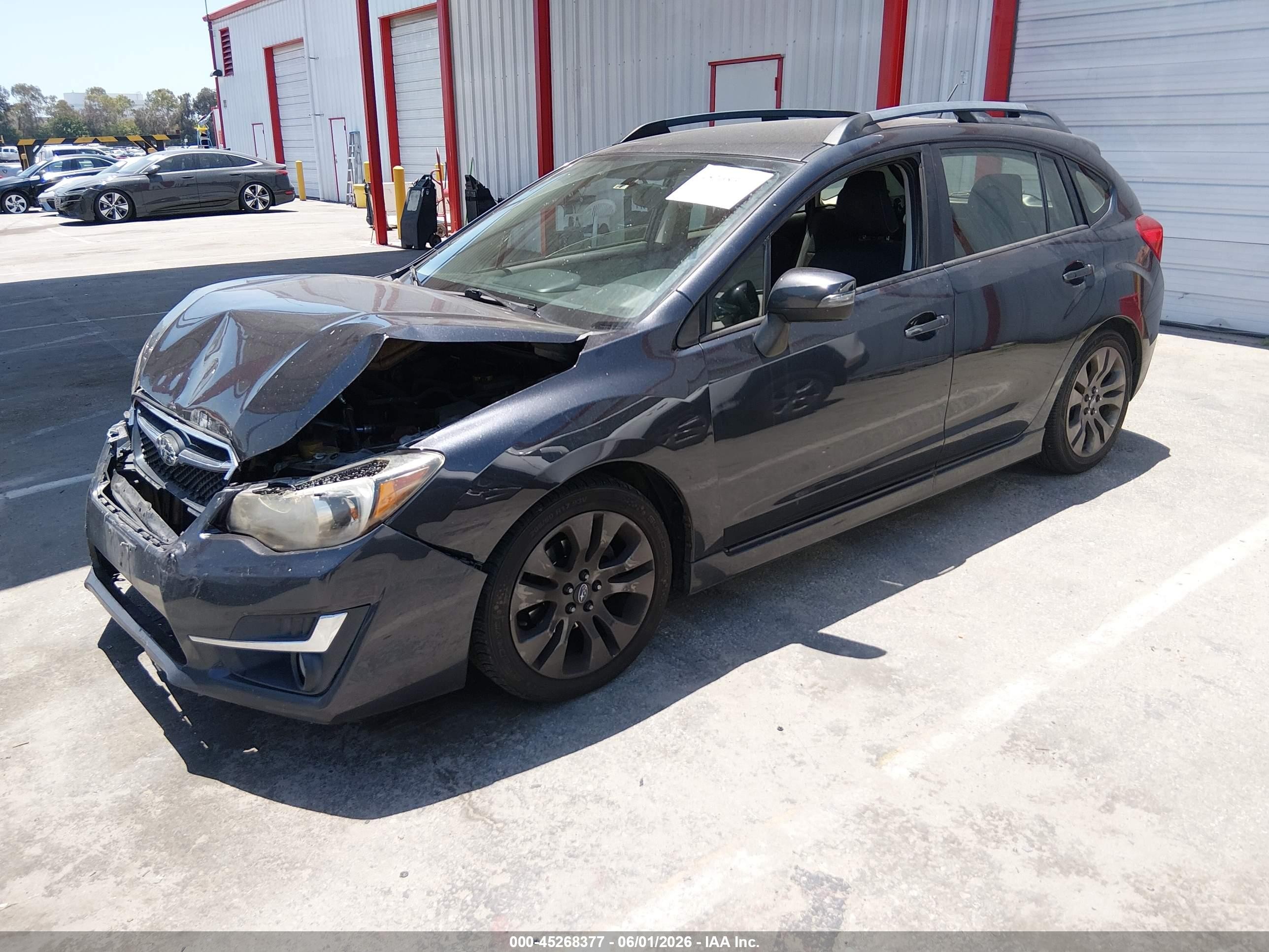 2015 Subaru Impreza 2.0i Sport Premium Серый vin: JF1GPAT61F8276574