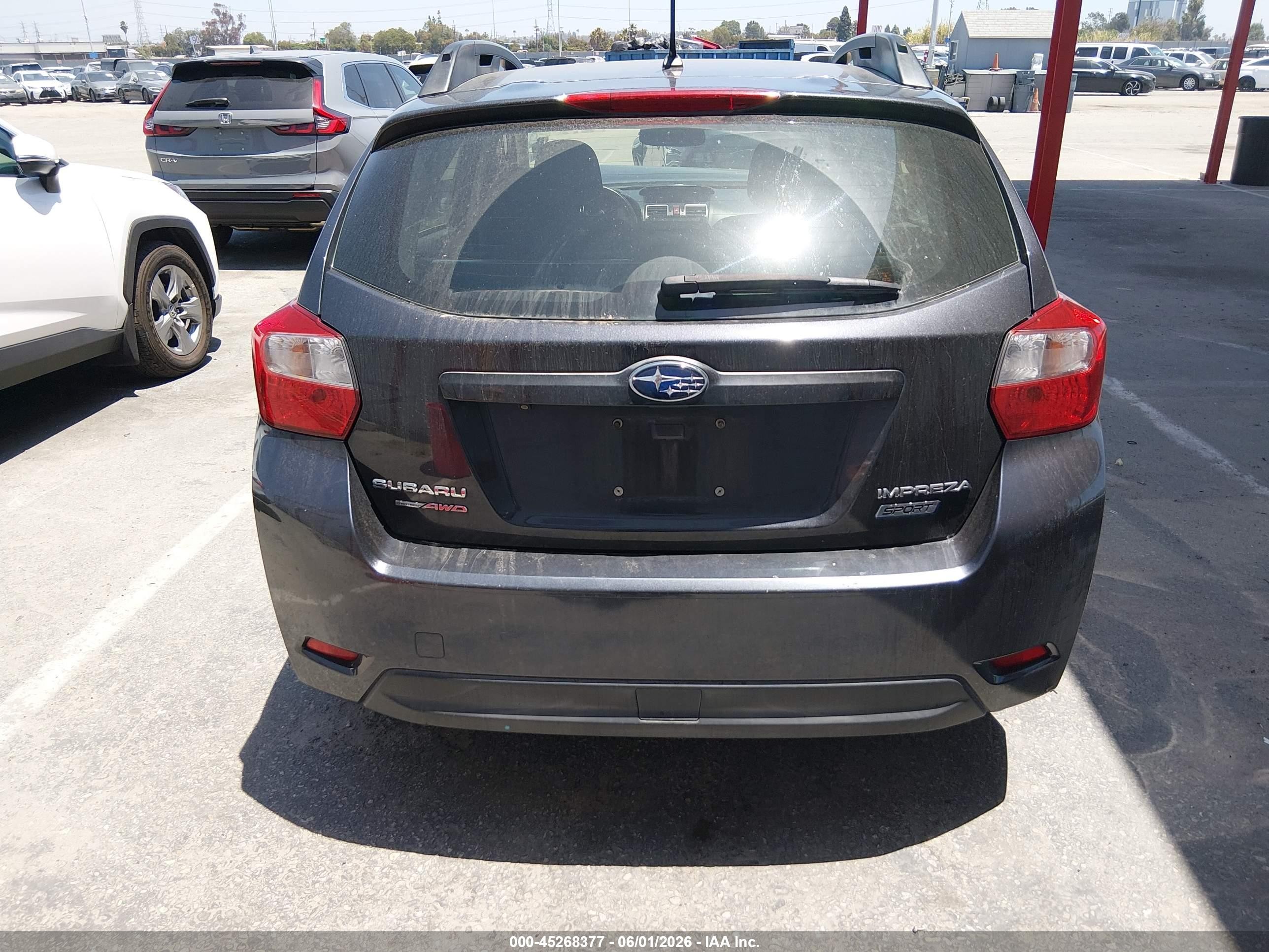 2015 Subaru Impreza 2.0i Sport Premium Серый vin: JF1GPAT61F8276574