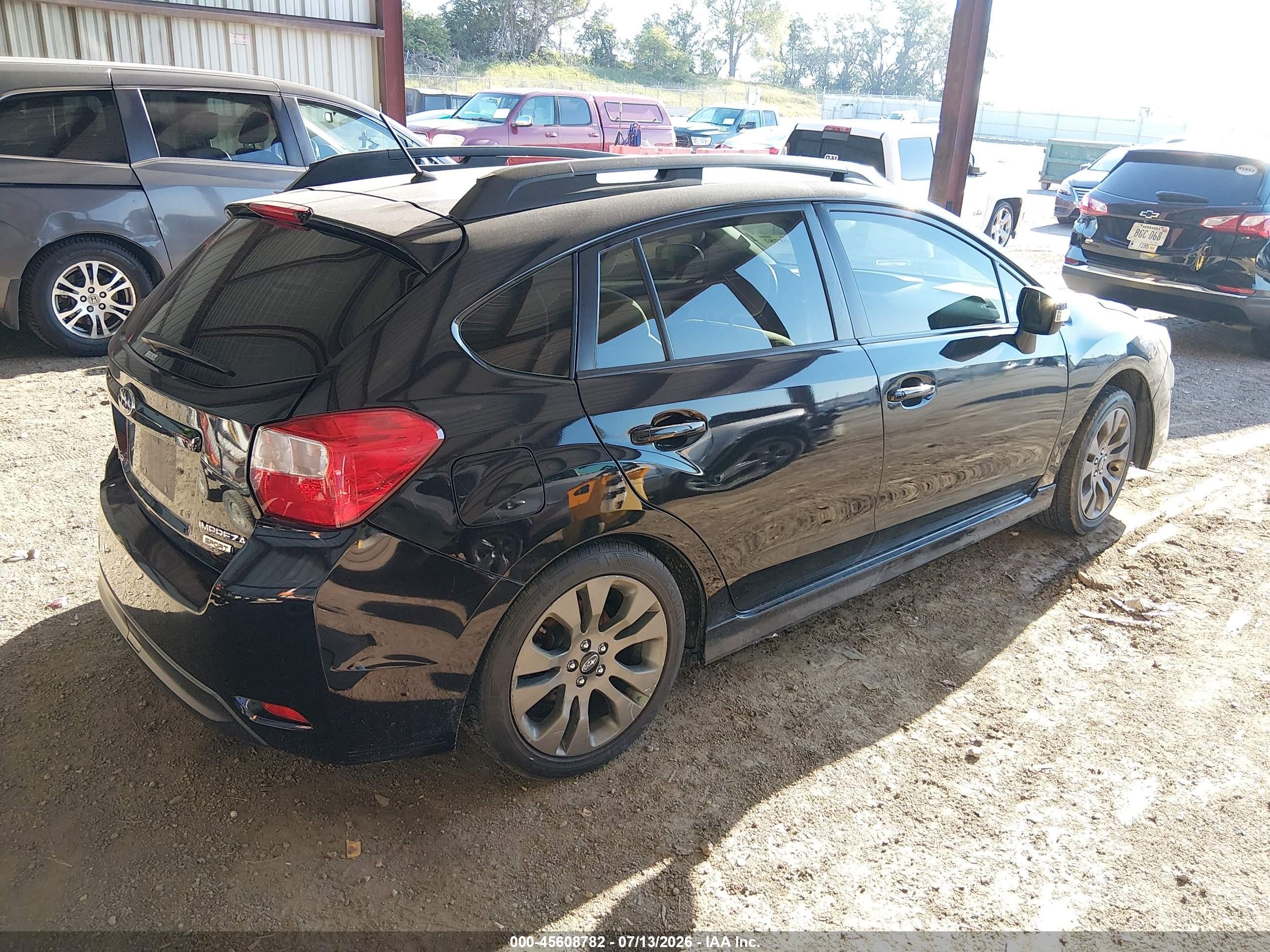 2015 Subaru Impreza 2.0i Sport Premium Black vin: JF1GPAT61F9313312