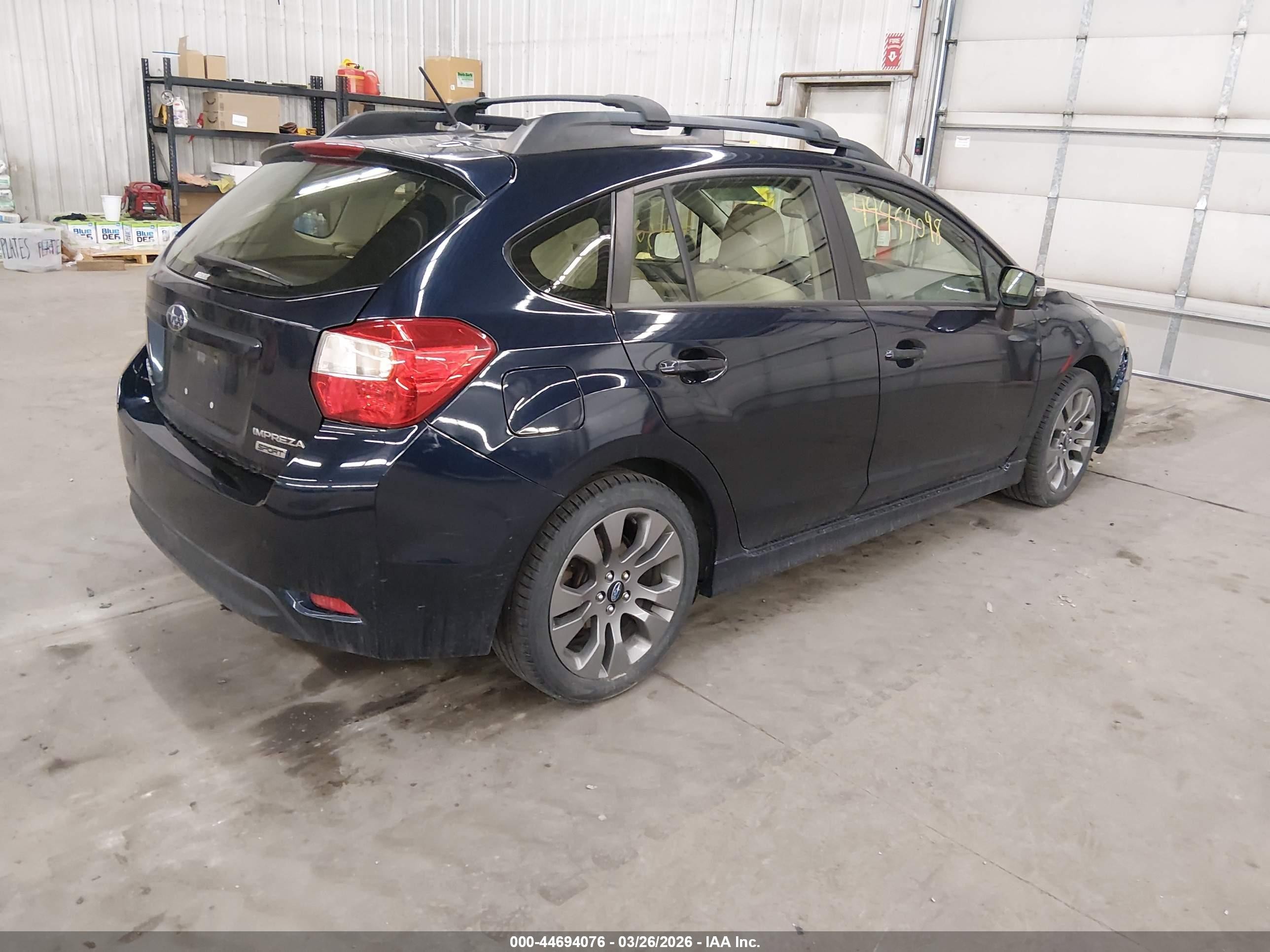 2015 Subaru Impreza 2.0i Sport Premium Dark Blue vin: JF1GPAT62FG254864