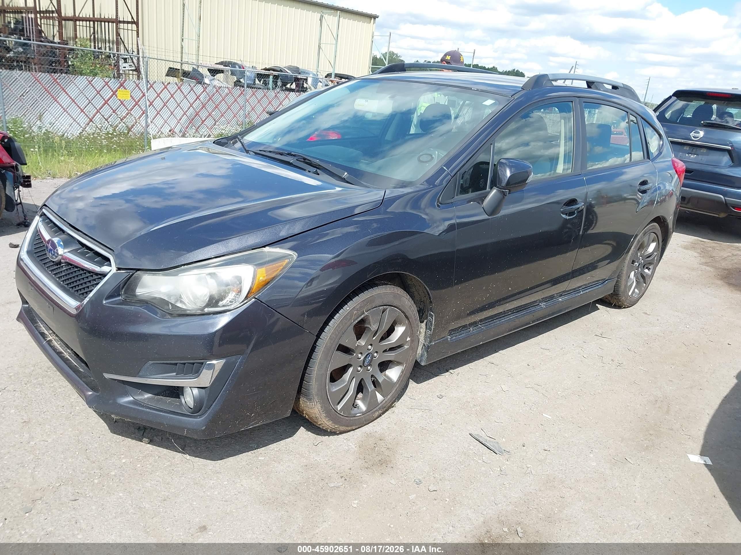 2015 Subaru Impreza 2.0i Sport Premium Black vin: JF1GPAT63F8211855