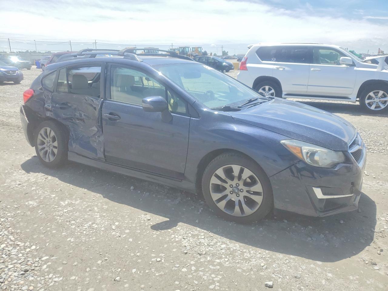 2015 Subaru Impreza Sport Blue vin: JF1GPAT63FH240921