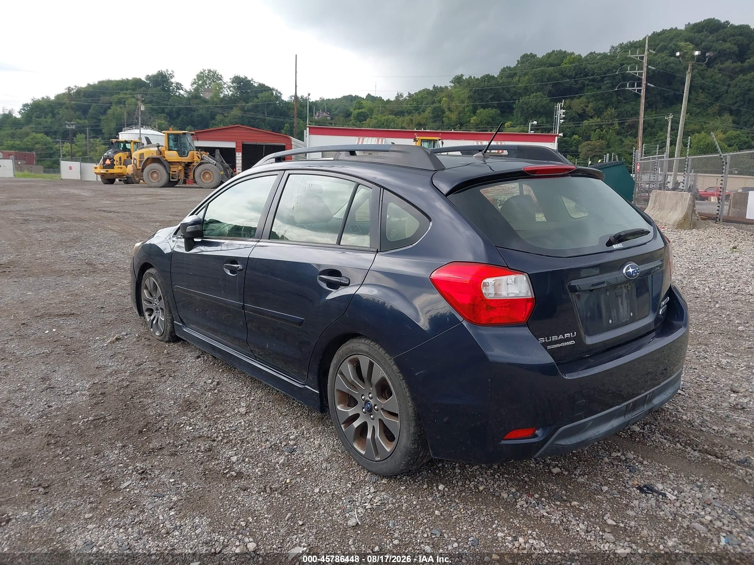 2015 Subaru Impreza 2.0i Sport Premium Blue vin: JF1GPAT63FH246234
