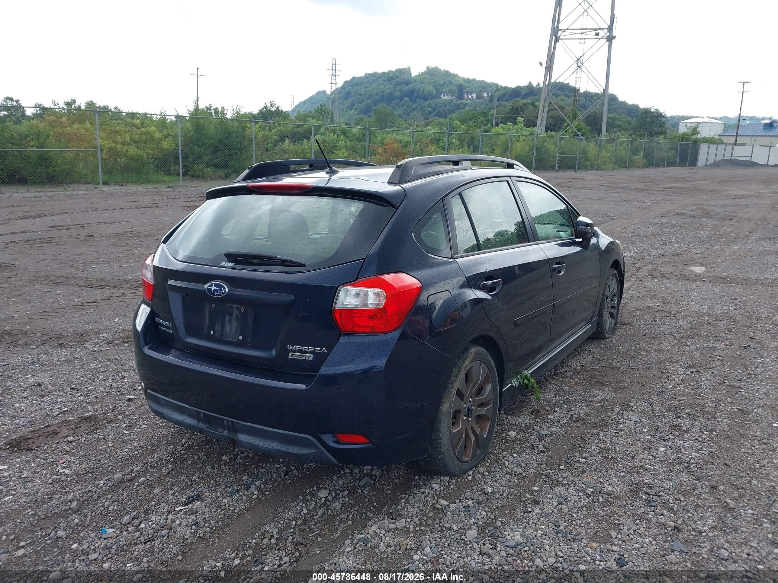 2015 Subaru Impreza 2.0i Sport Premium Blue vin: JF1GPAT63FH246234
