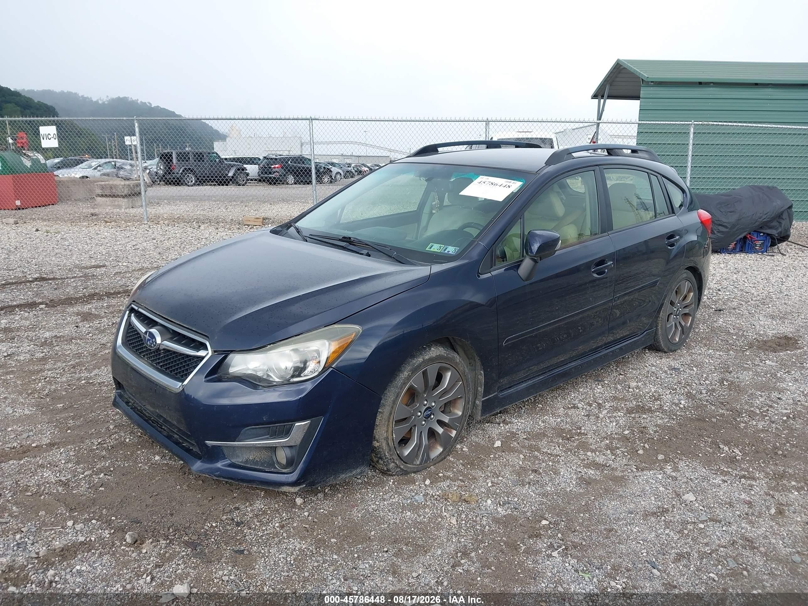 2015 Subaru Impreza 2.0i Sport Premium Blue vin: JF1GPAT63FH246234