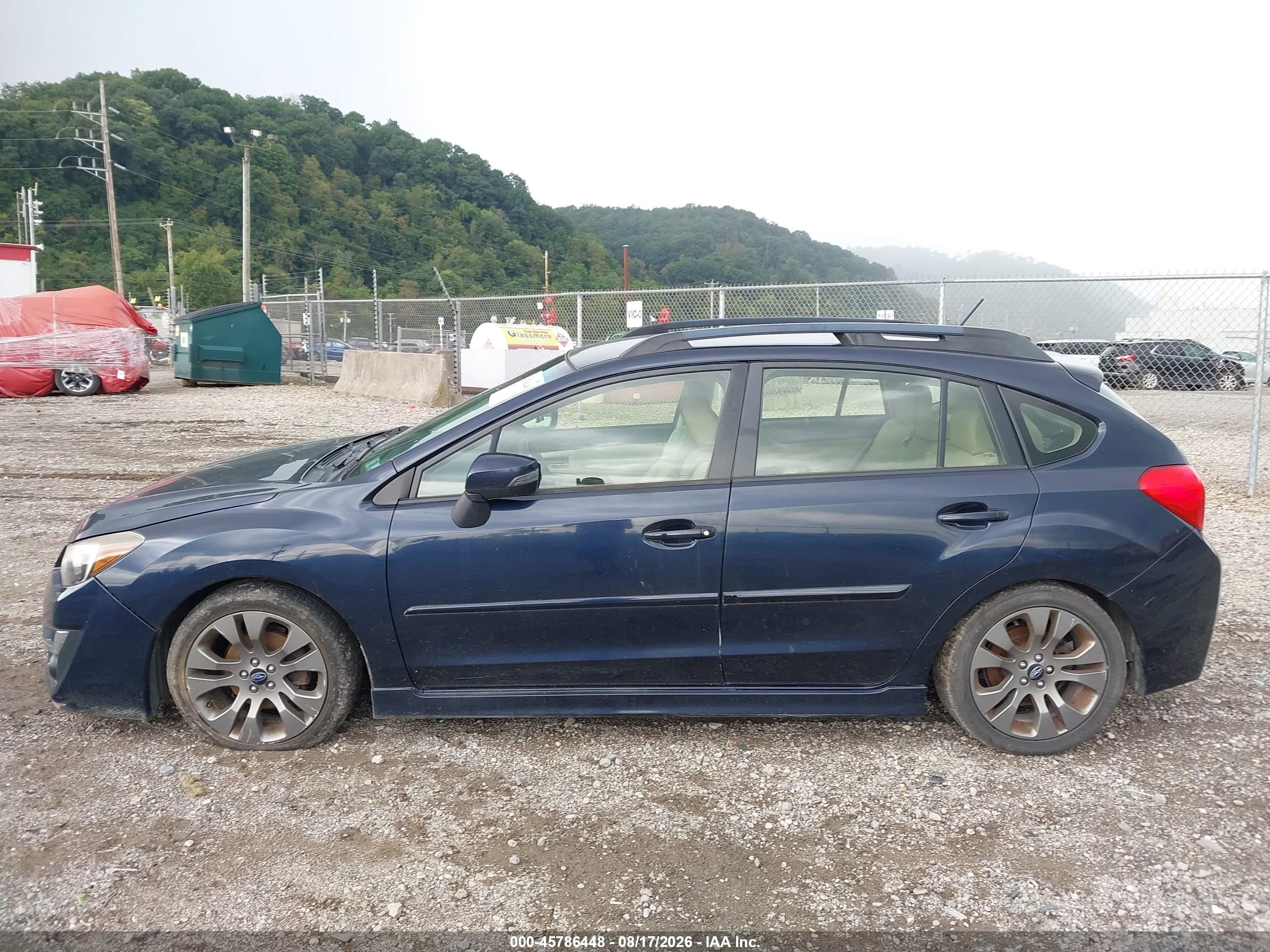 2015 Subaru Impreza 2.0i Sport Premium Blue vin: JF1GPAT63FH246234