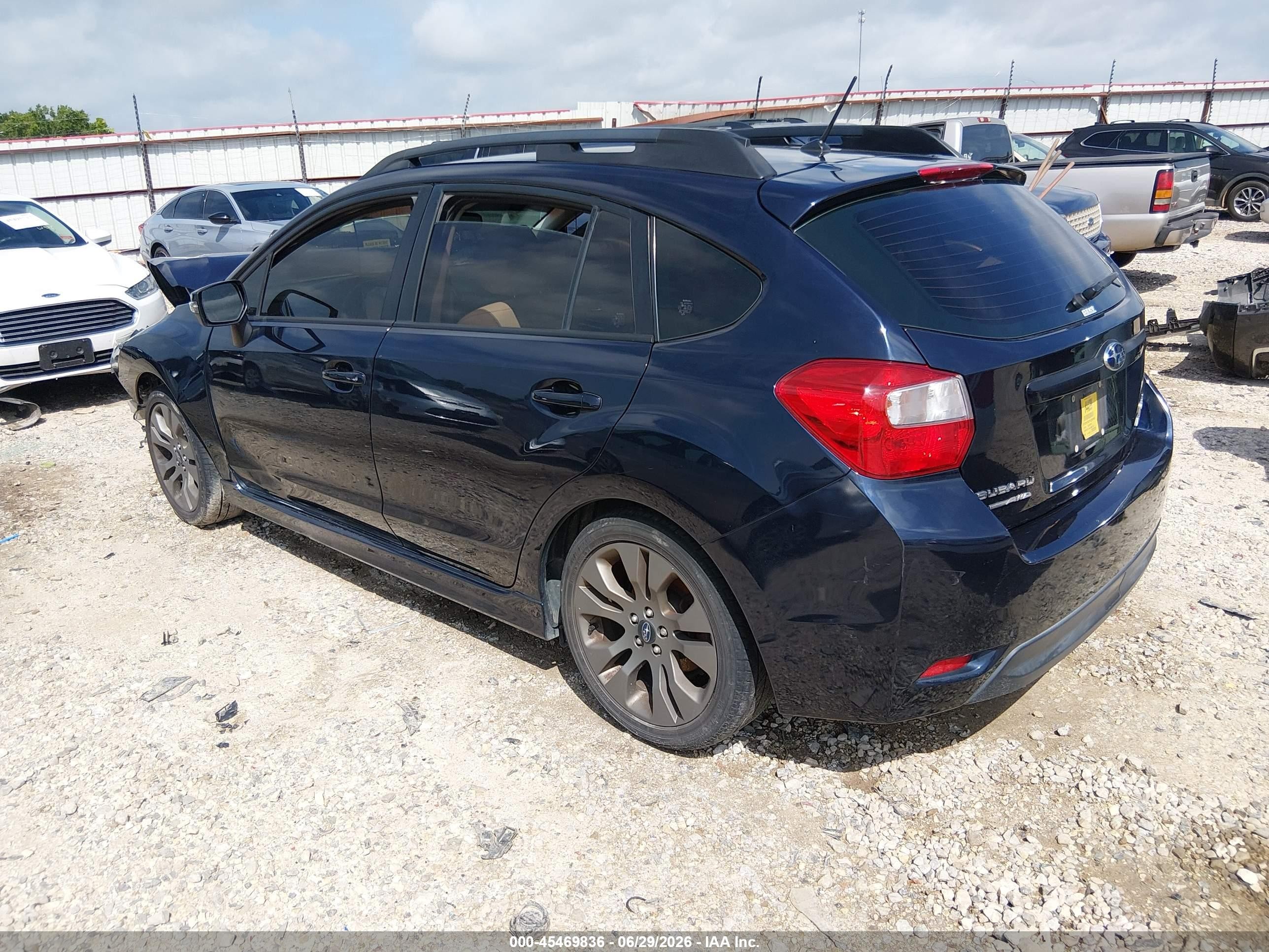 2015 Subaru Impreza 2.0i Sport Premium Navy vin: JF1GPAT63FH299046