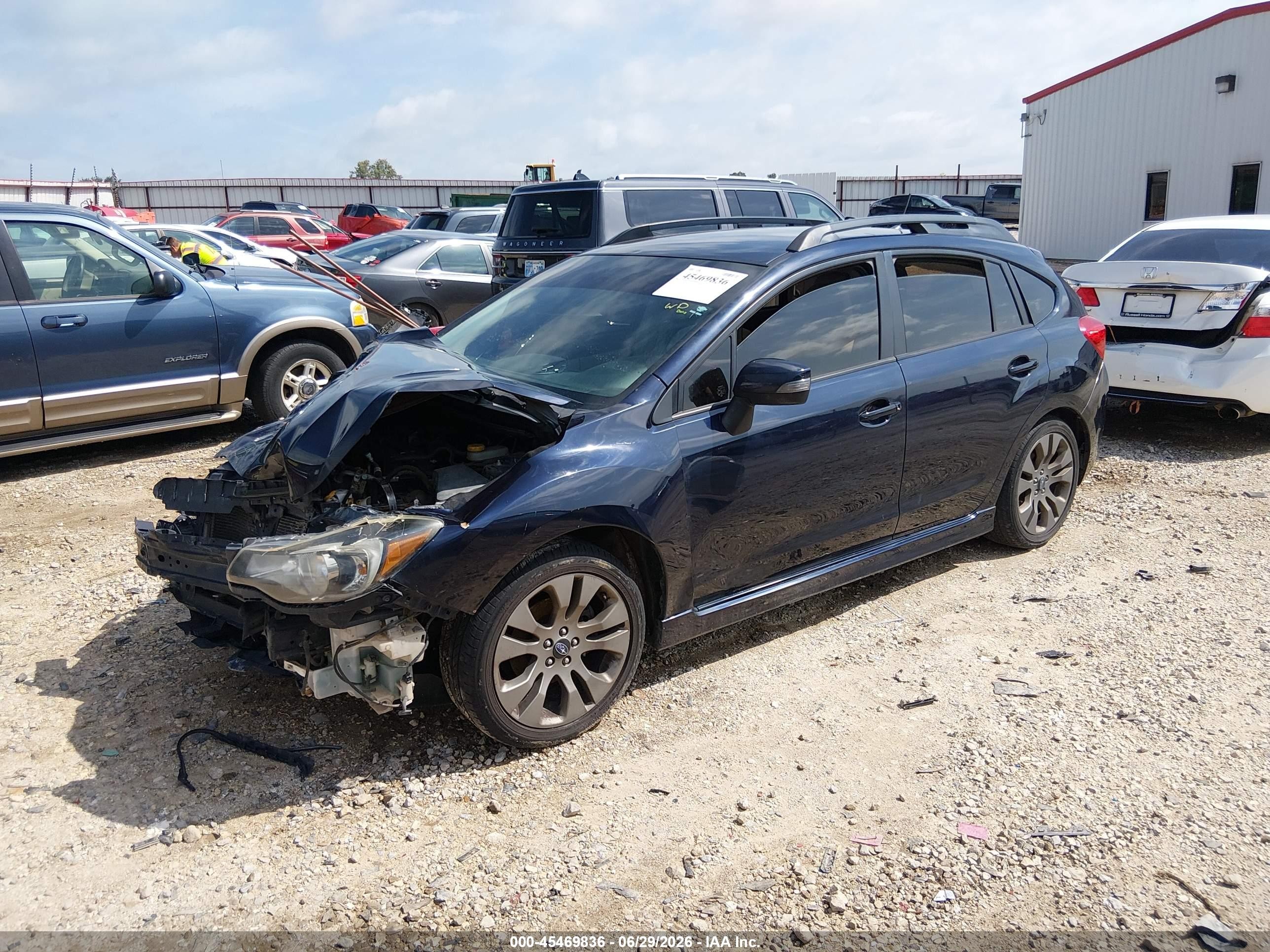 2015 Subaru Impreza 2.0i Sport Premium Navy vin: JF1GPAT63FH299046