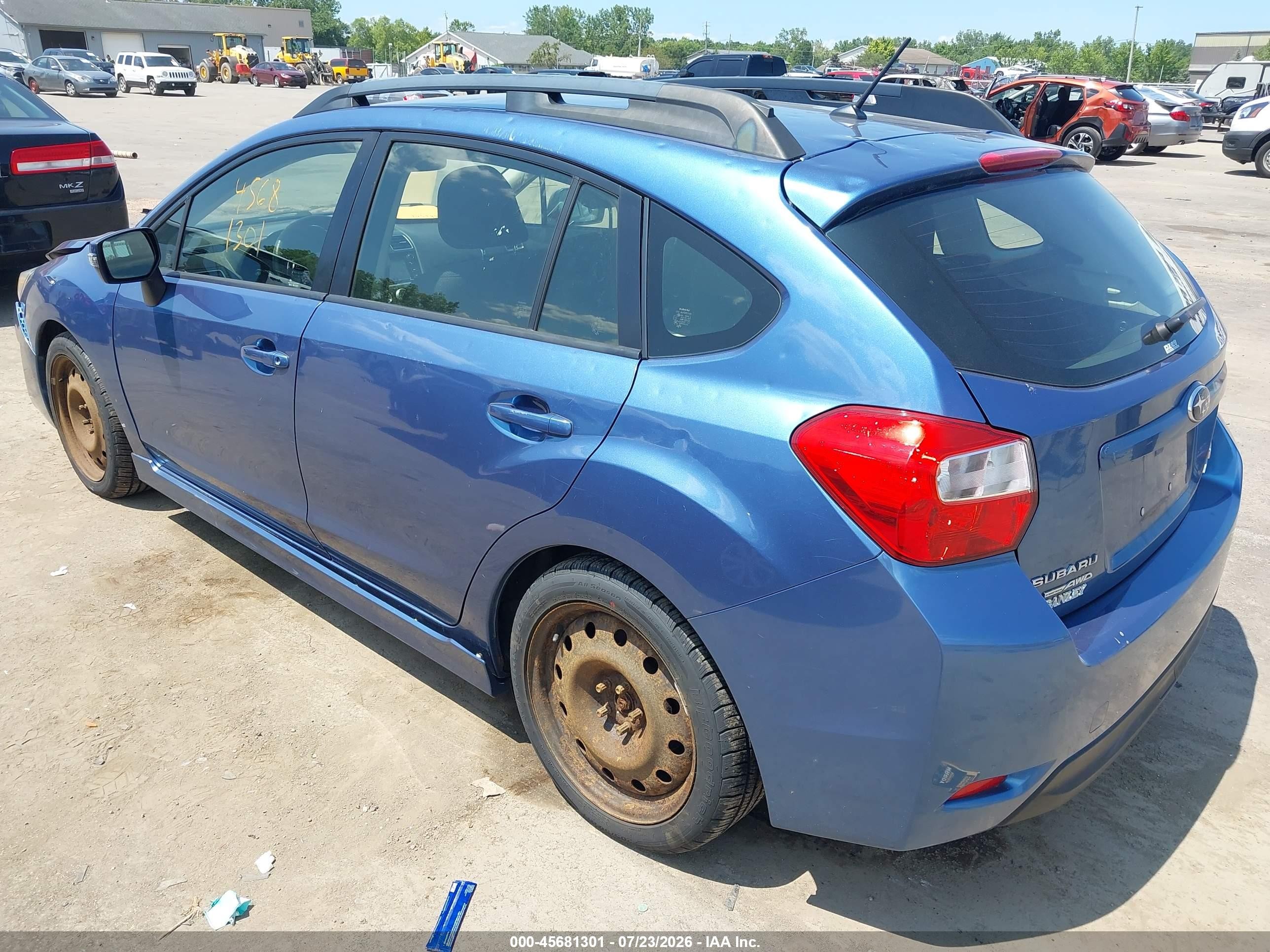 2015 Subaru Impreza 2.0i Sport Premium Blue vin: JF1GPAT64F8205028
