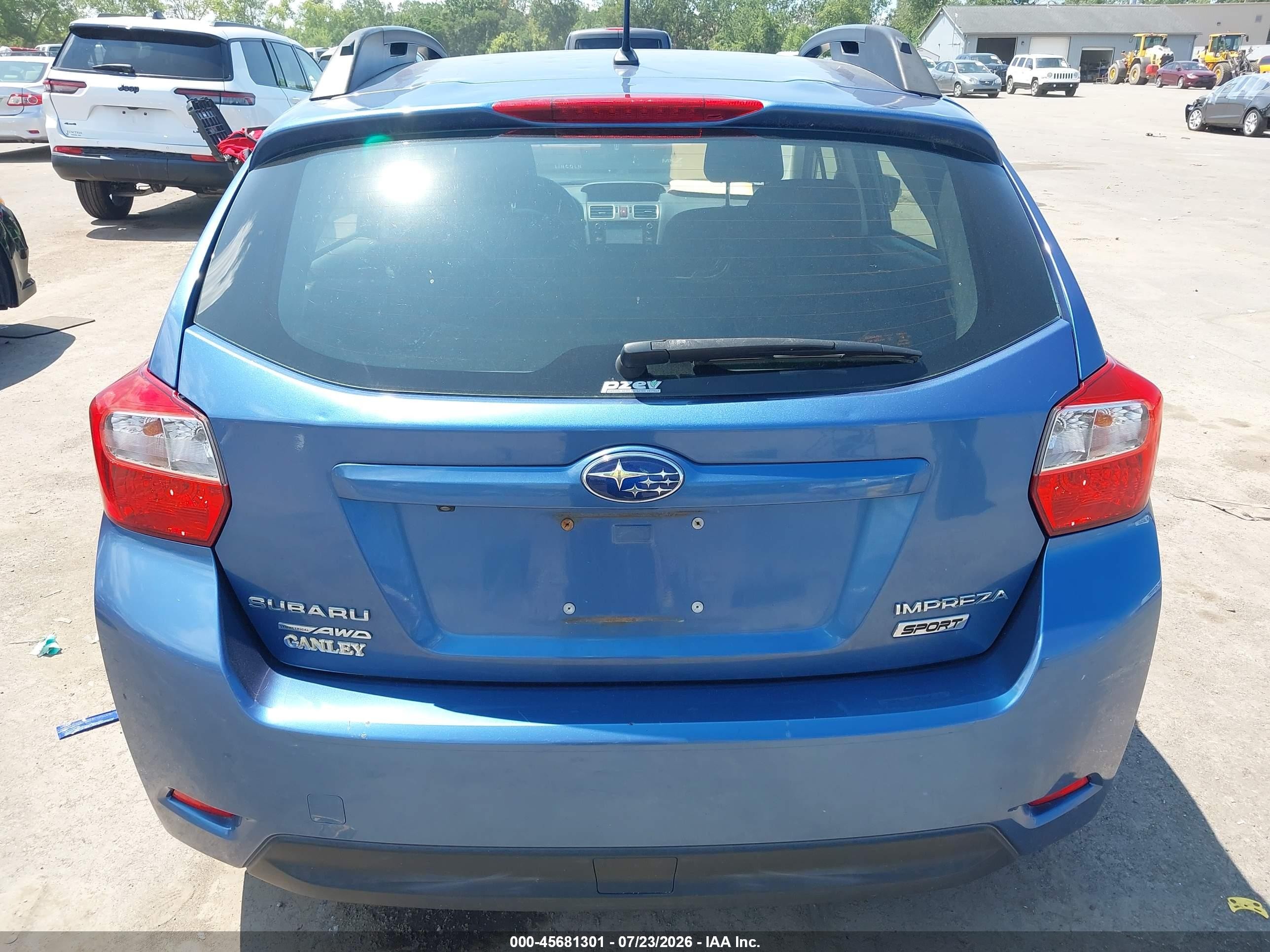2015 Subaru Impreza 2.0i Sport Premium Blue vin: JF1GPAT64F8205028