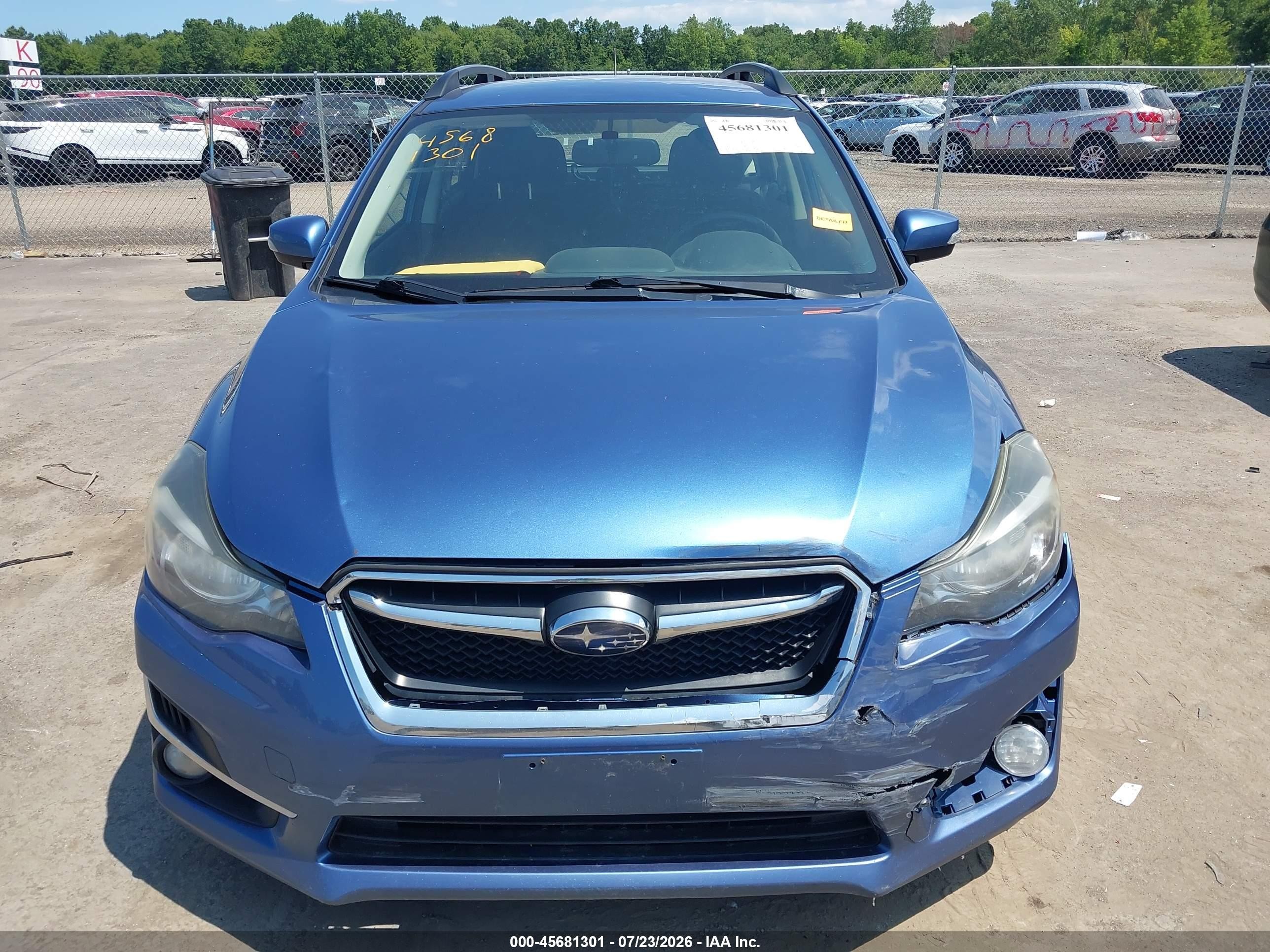 2015 Subaru Impreza 2.0i Sport Premium Blue vin: JF1GPAT64F8205028