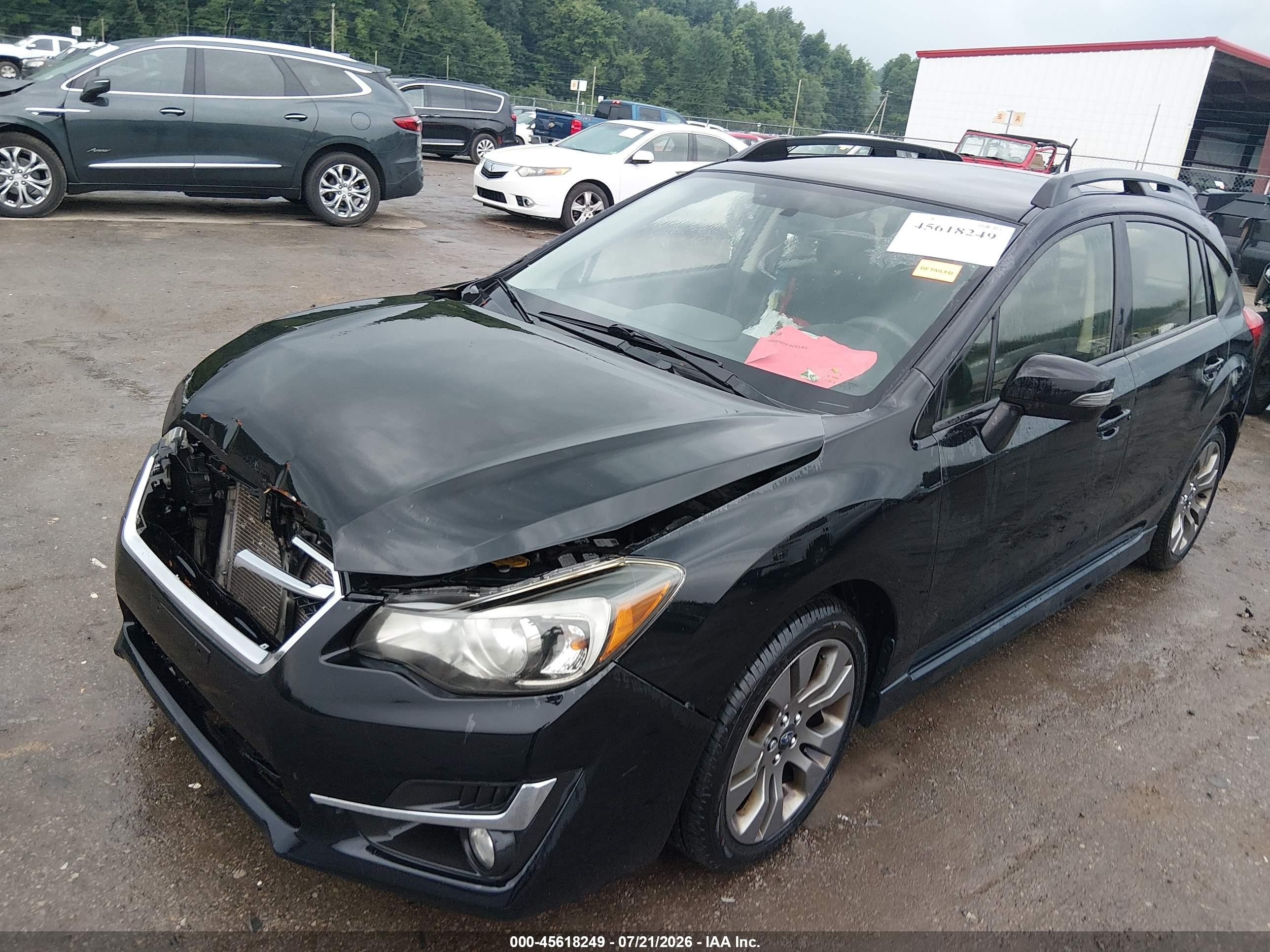 2015 Subaru Impreza 2.0i Sport Premium Black vin: JF1GPAT64F8323726