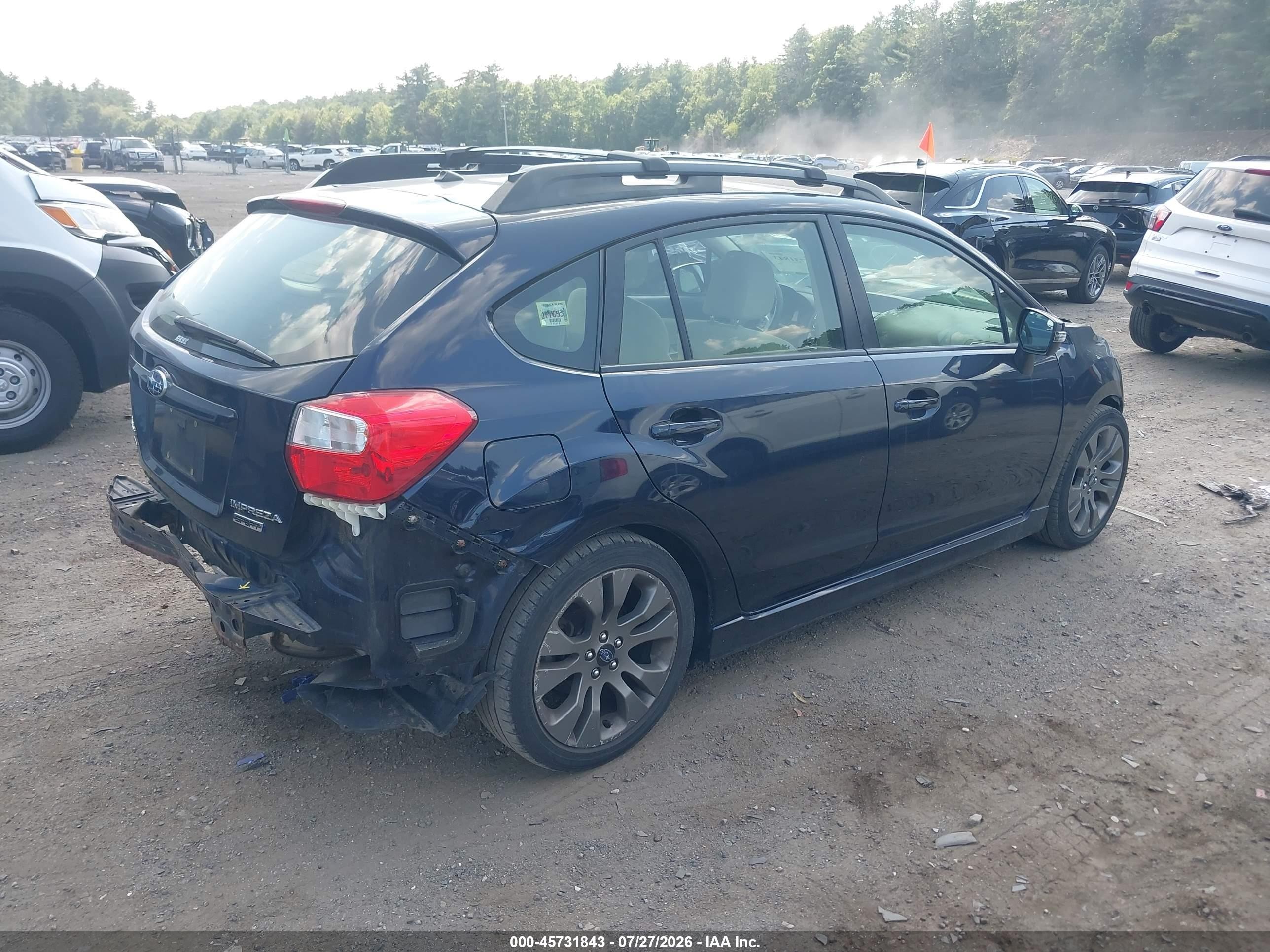 2015 Subaru Impreza 2.0i Sport Premium Dark Blue vin: JF1GPAT64FH258134