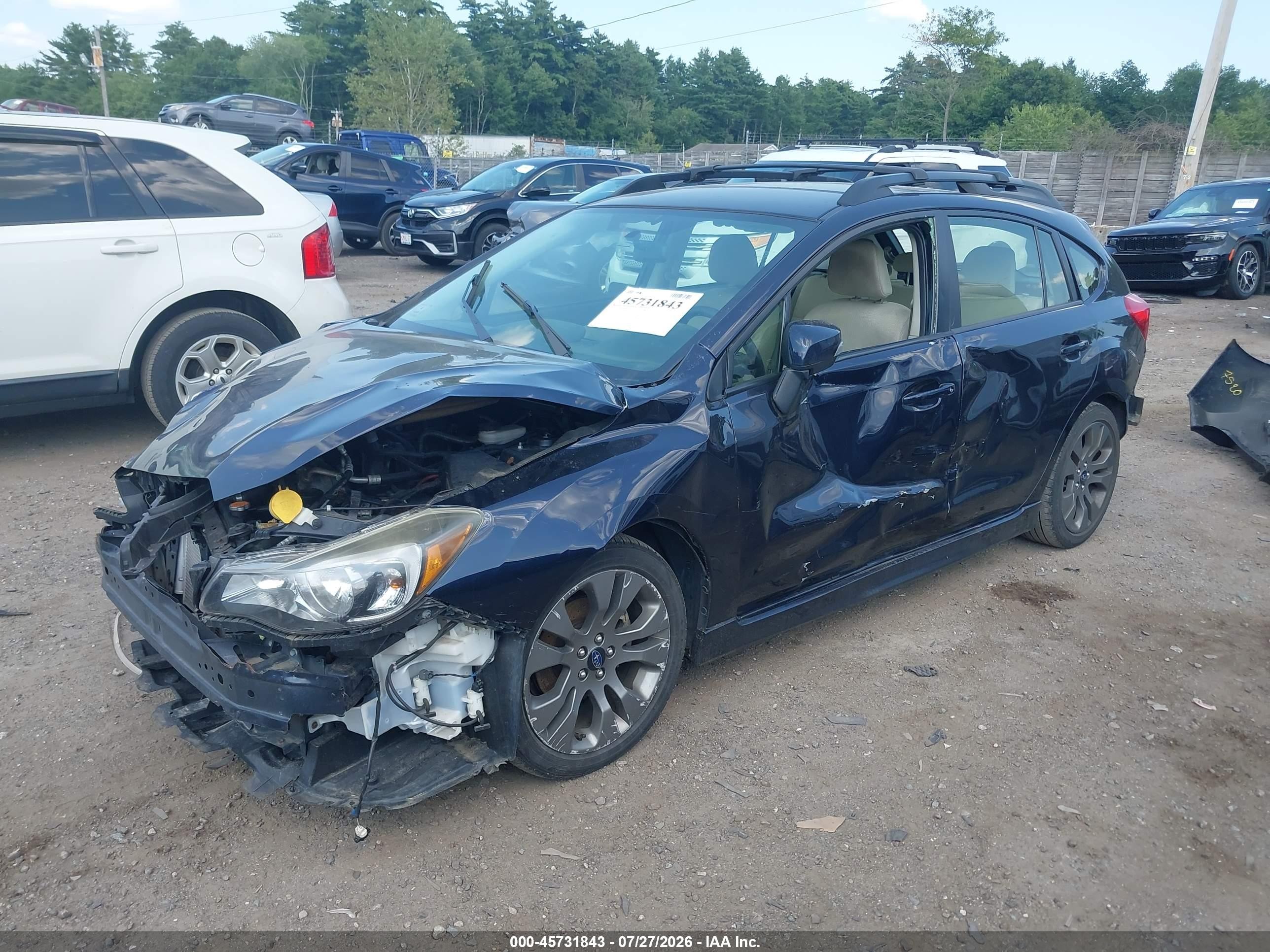 2015 Subaru Impreza 2.0i Sport Premium Dark Blue vin: JF1GPAT64FH258134