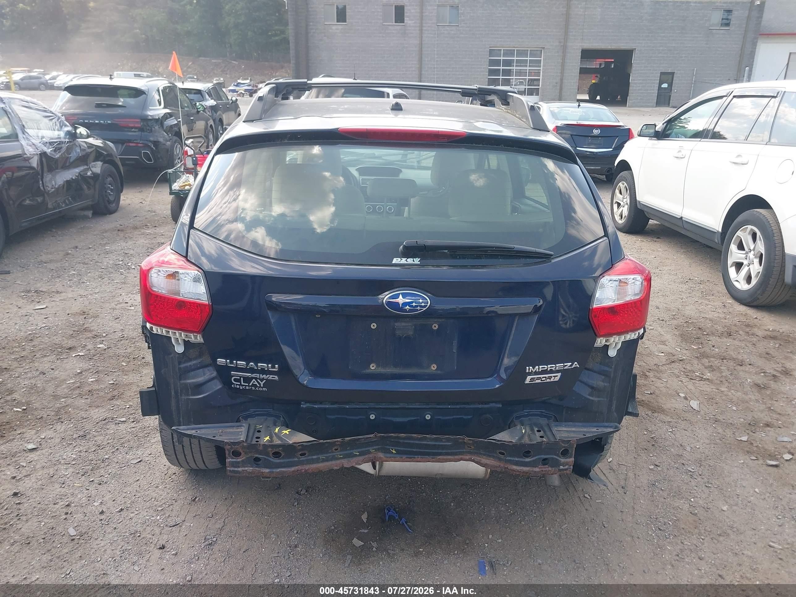 2015 Subaru Impreza 2.0i Sport Premium Dark Blue vin: JF1GPAT64FH258134