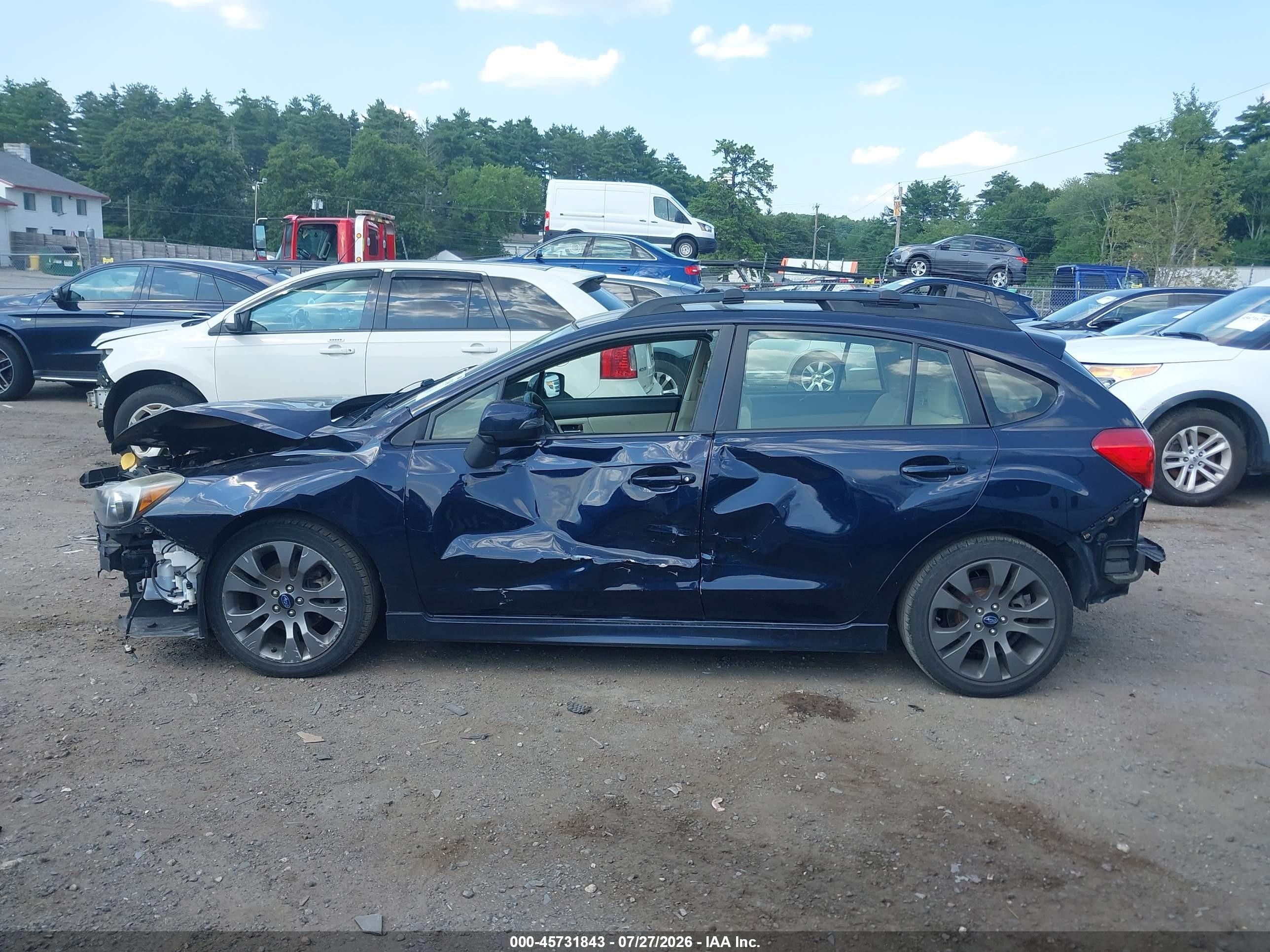 2015 Subaru Impreza 2.0i Sport Premium Dark Blue vin: JF1GPAT64FH258134