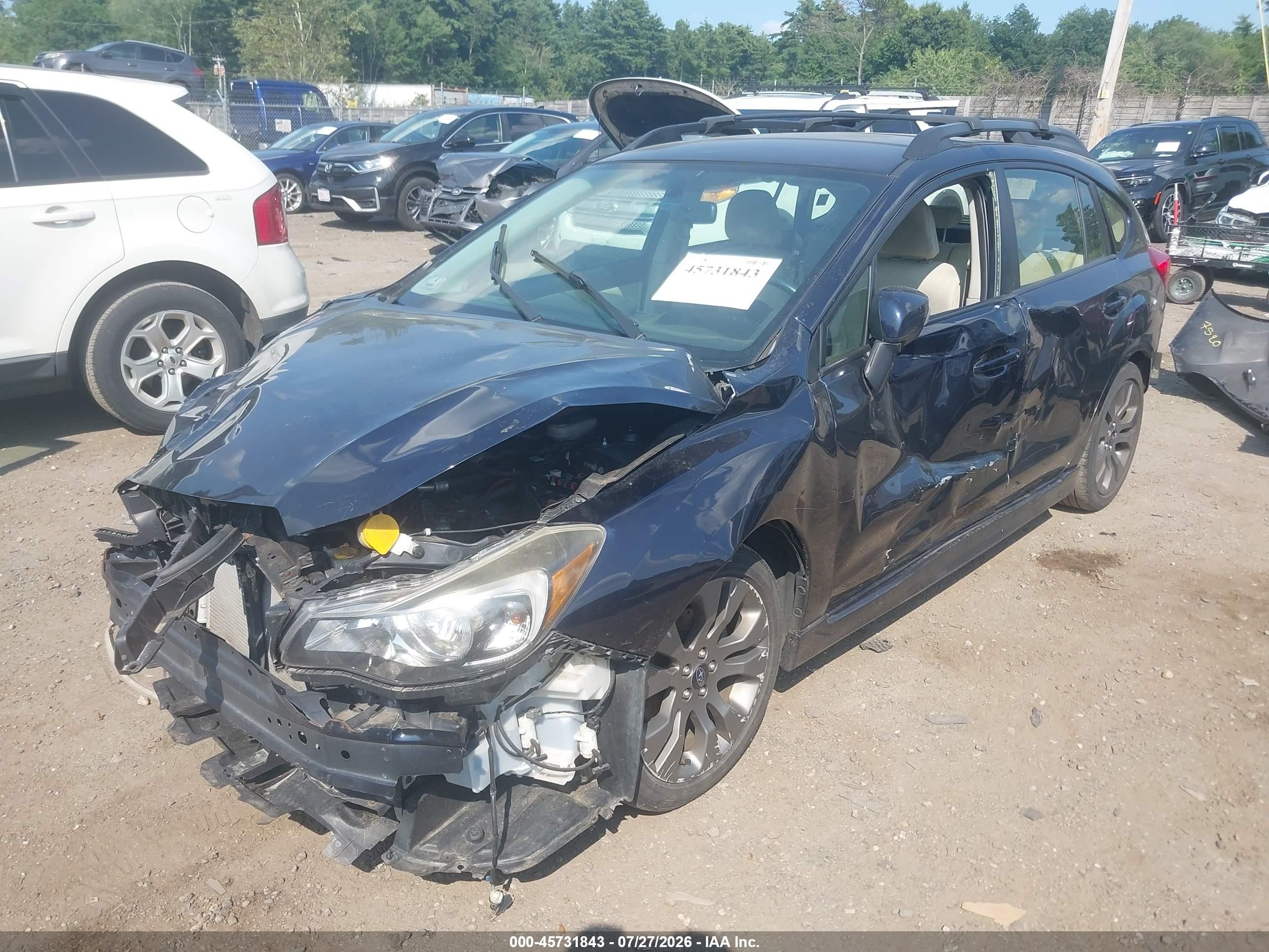 2015 Subaru Impreza 2.0i Sport Premium Dark Blue vin: JF1GPAT64FH258134