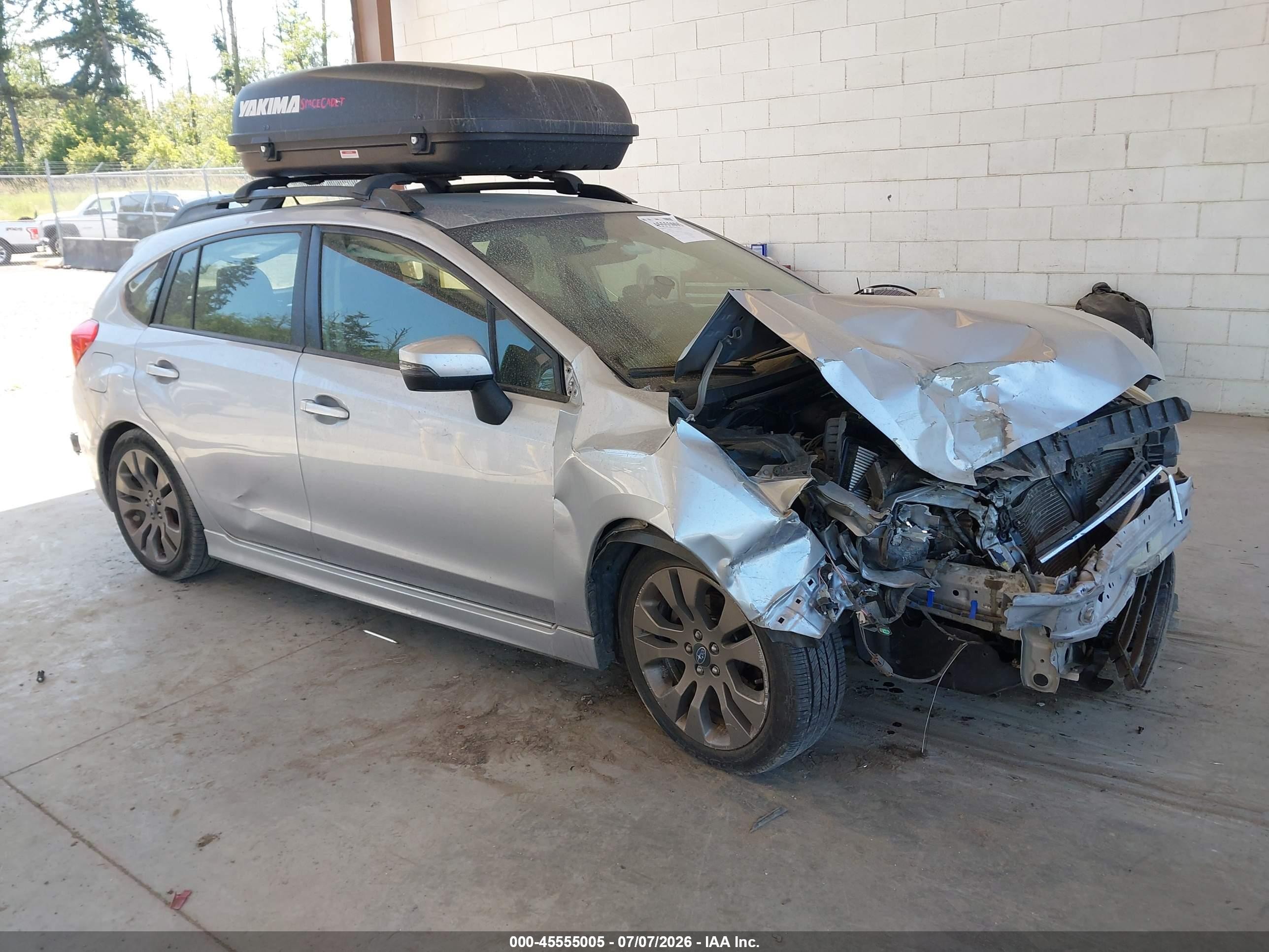 2015 Subaru Impreza 2.0i Sport Premium Silver vin: JF1GPAT65F8205376