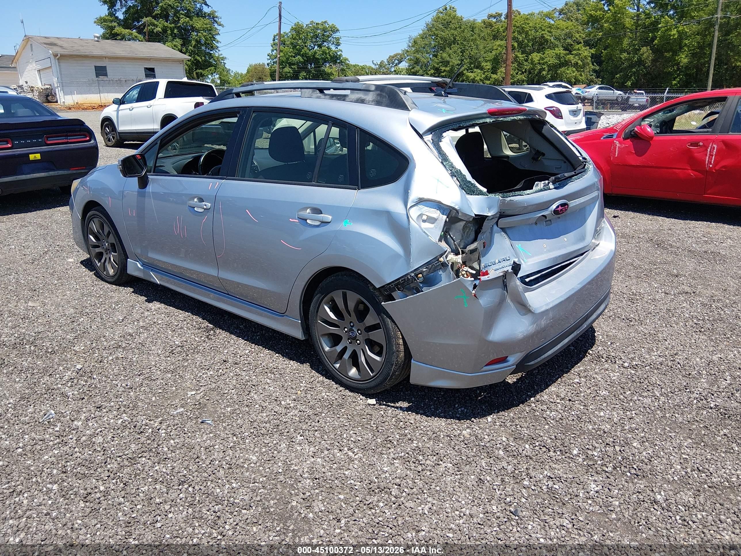 2015 Subaru Impreza 2.0i Sport Premium Silver vin: JF1GPAT65F8219312