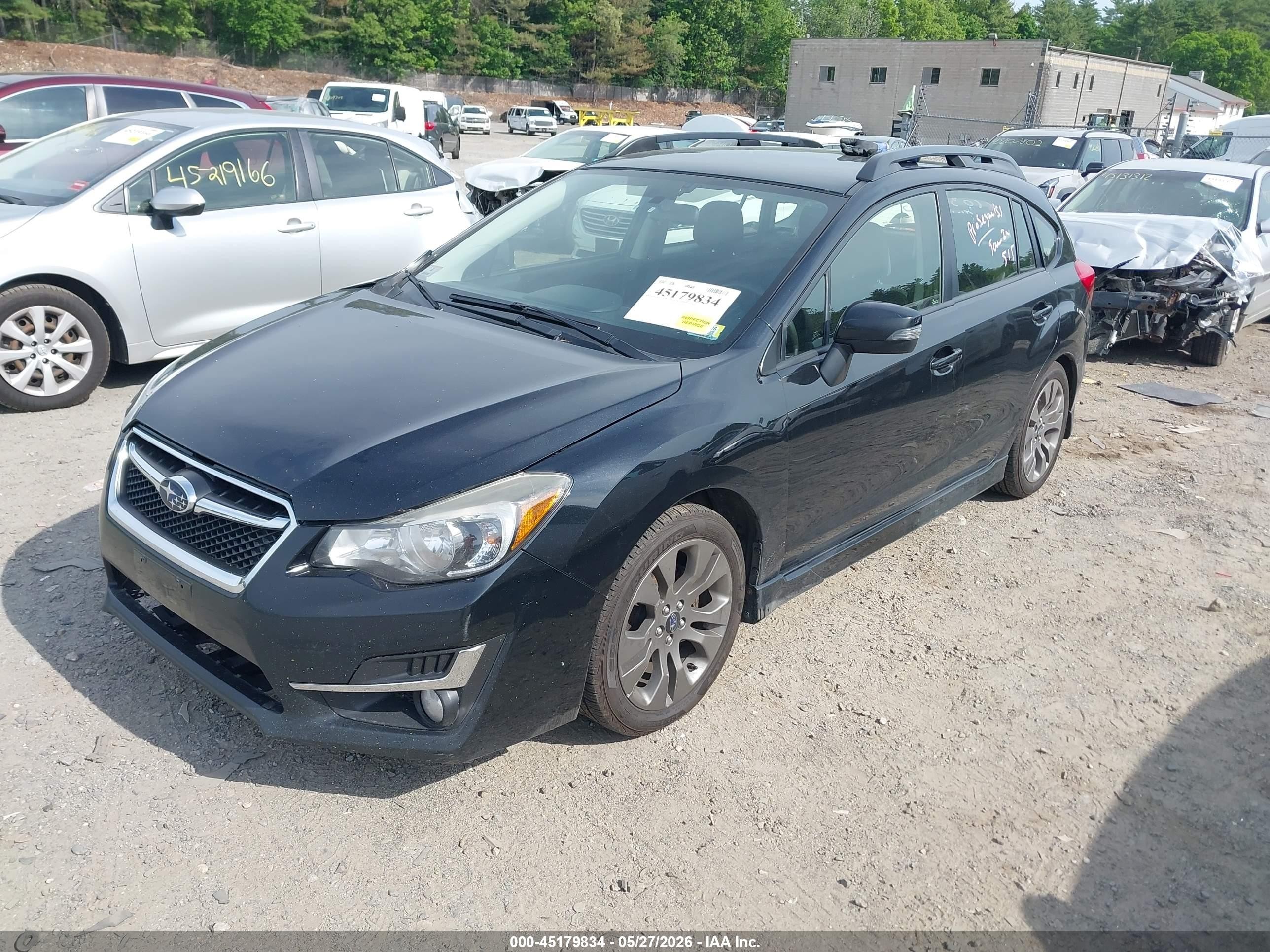 2015 Subaru Impreza 2.0i Sport Premium Черный vin: JF1GPAT65F8326506