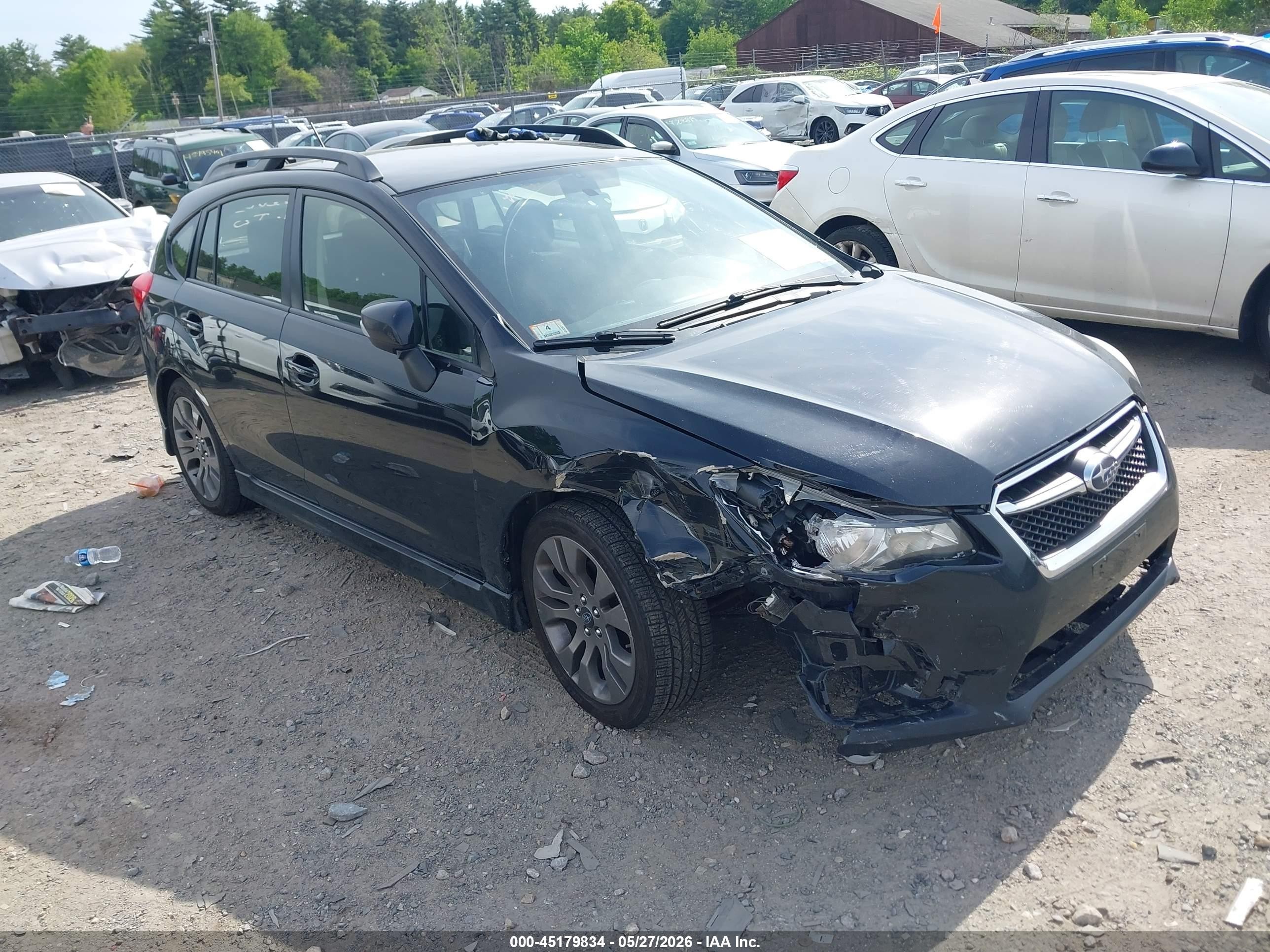 2015 Subaru Impreza 2.0i Sport Premium Черный vin: JF1GPAT65F8326506