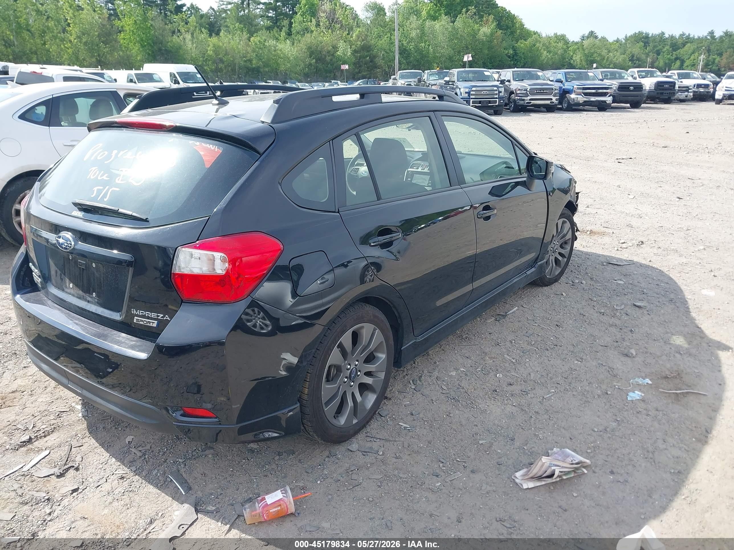 2015 Subaru Impreza 2.0i Sport Premium Черный vin: JF1GPAT65F8326506