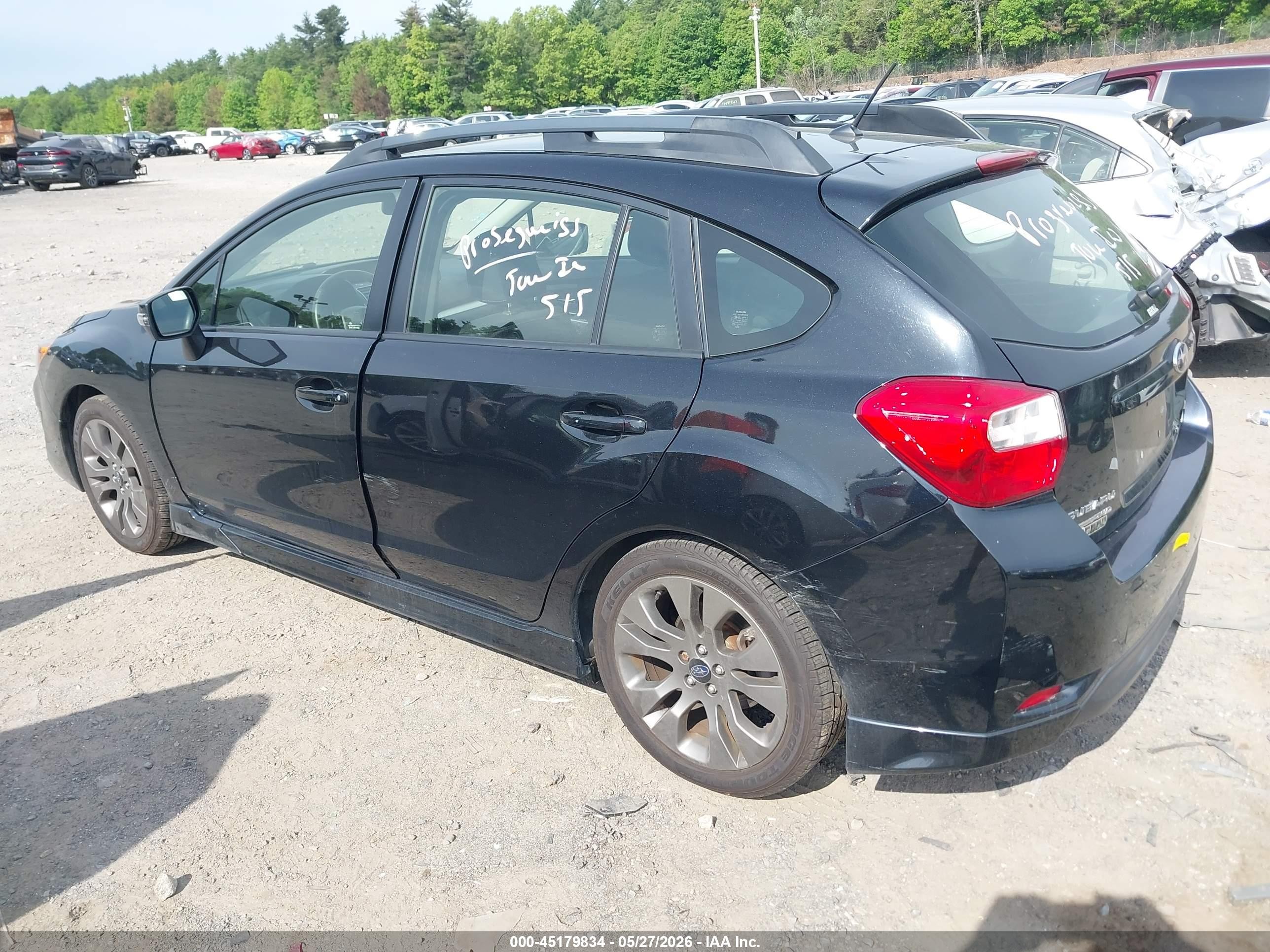 2015 Subaru Impreza 2.0i Sport Premium Черный vin: JF1GPAT65F8326506