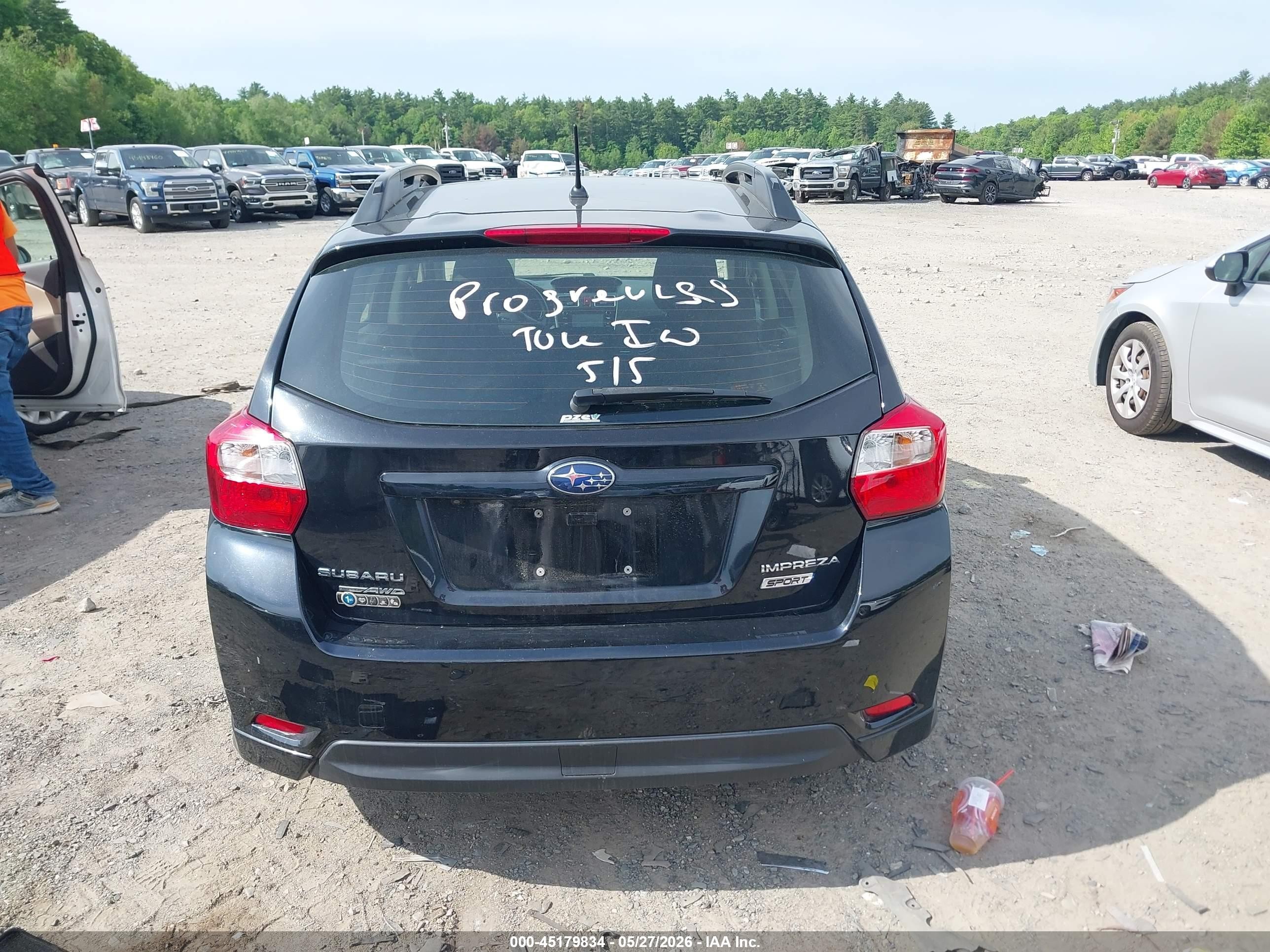 2015 Subaru Impreza 2.0i Sport Premium Черный vin: JF1GPAT65F8326506