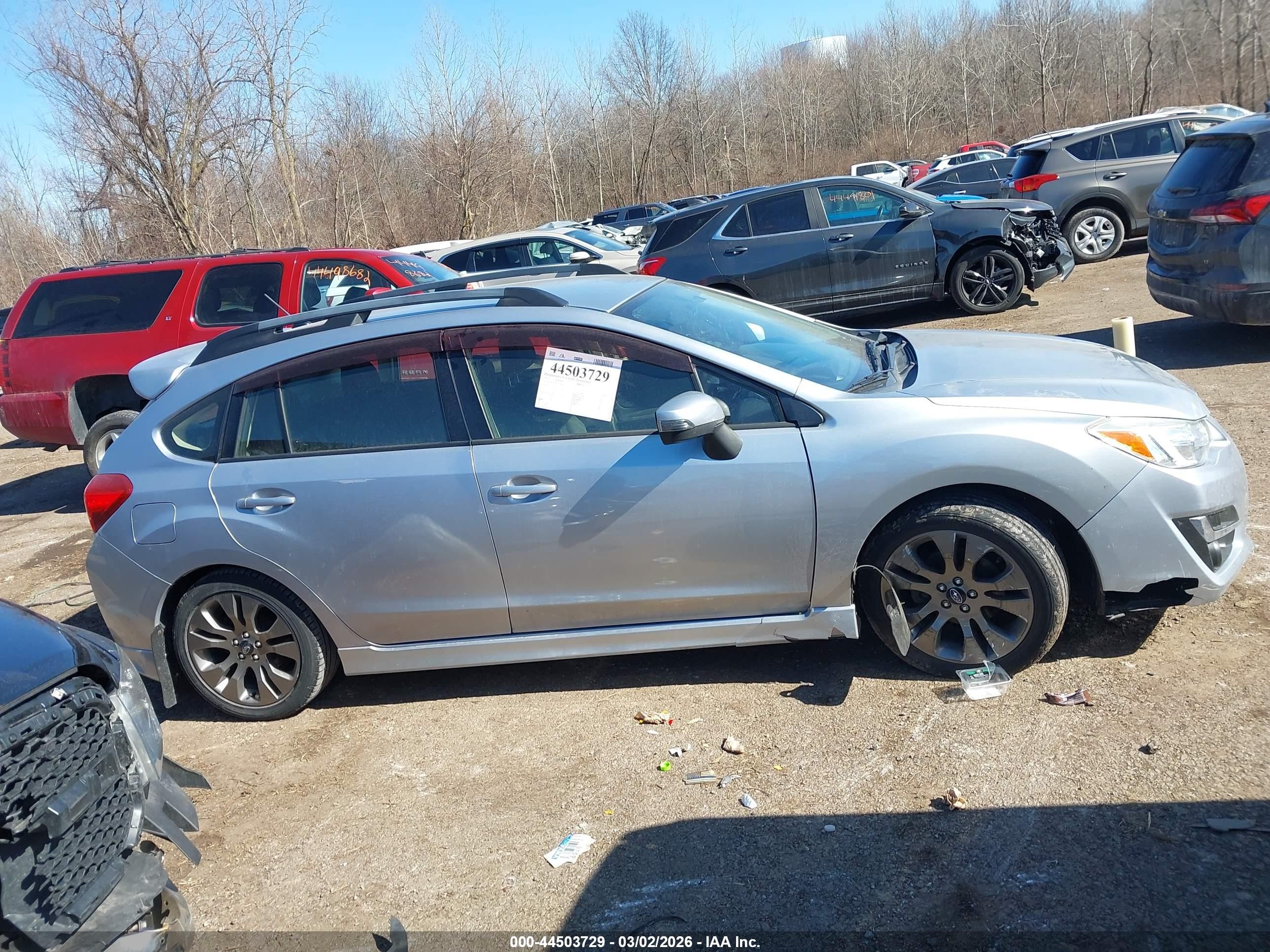 2015 Subaru Impreza 2.0i Sport Premium Silver vin: JF1GPAT65F9323874