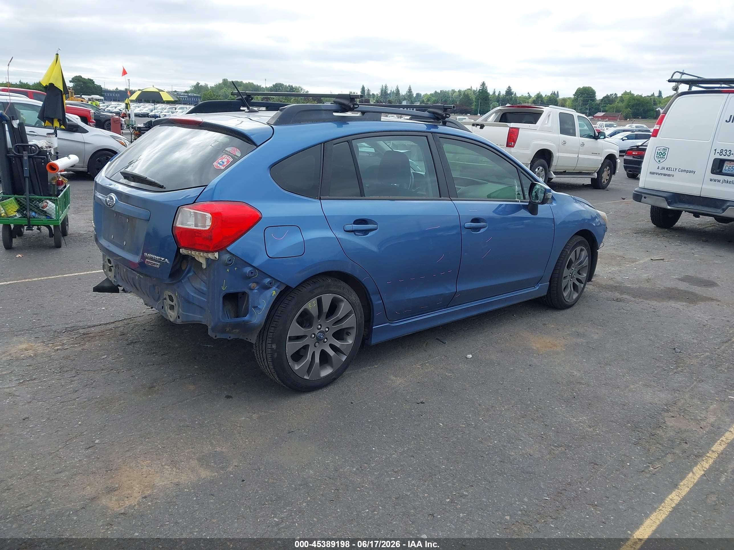 2015 Subaru Impreza 2.0i Sport Premium Blue vin: JF1GPAT65FH253007