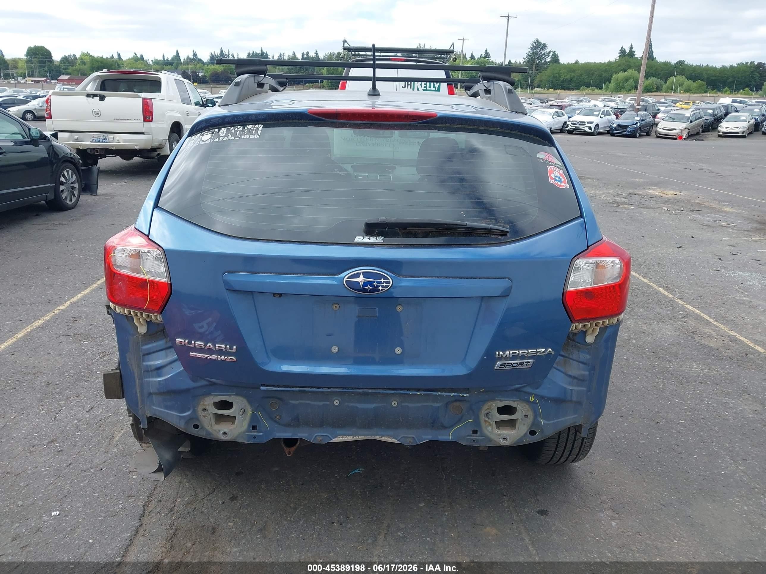 2015 Subaru Impreza 2.0i Sport Premium Blue vin: JF1GPAT65FH253007