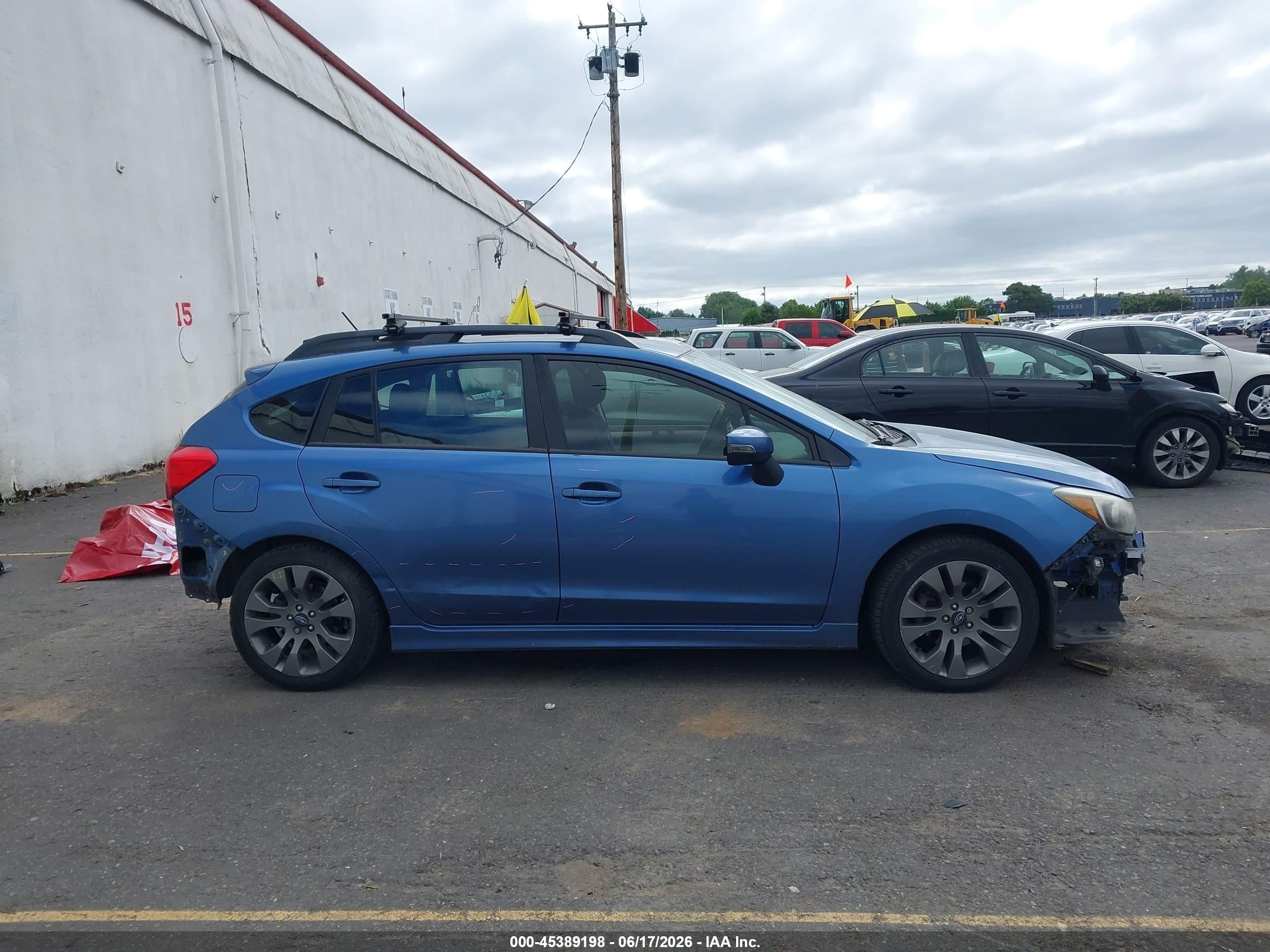 2015 Subaru Impreza 2.0i Sport Premium Blue vin: JF1GPAT65FH253007