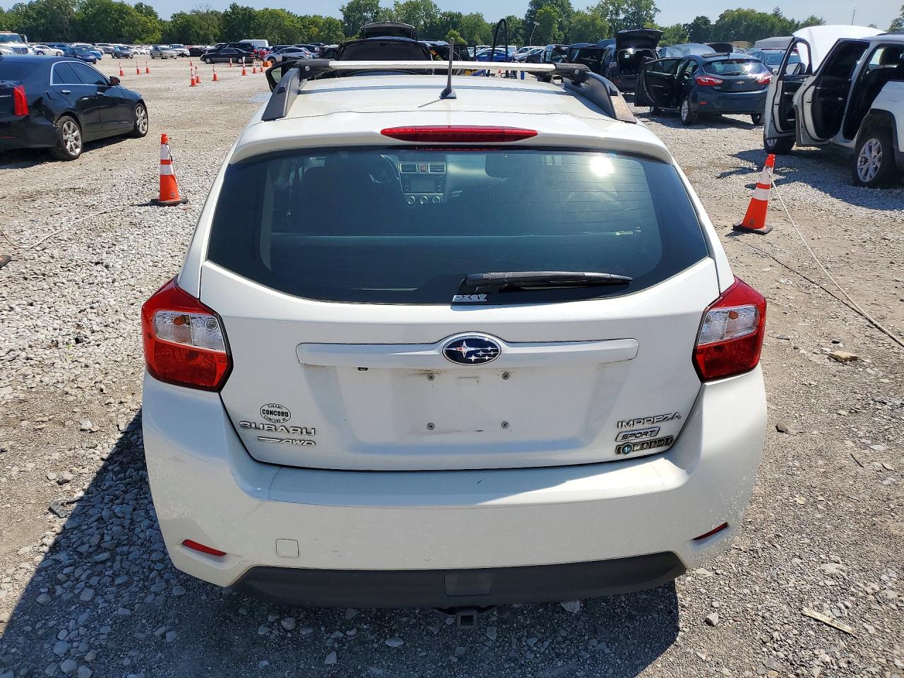 2015 Subaru Impreza Sport White vin: JF1GPAT66F8206780