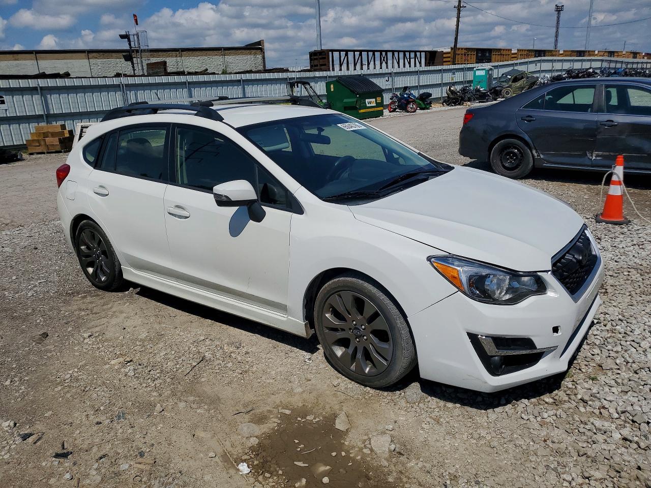 2015 Subaru Impreza Sport White vin: JF1GPAT66F8206780
