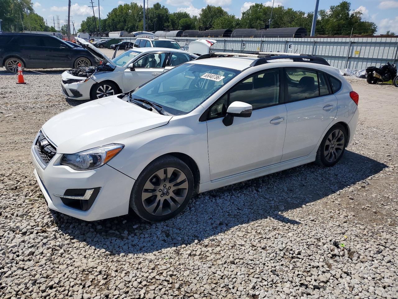 2015 Subaru Impreza Sport White vin: JF1GPAT66F8206780