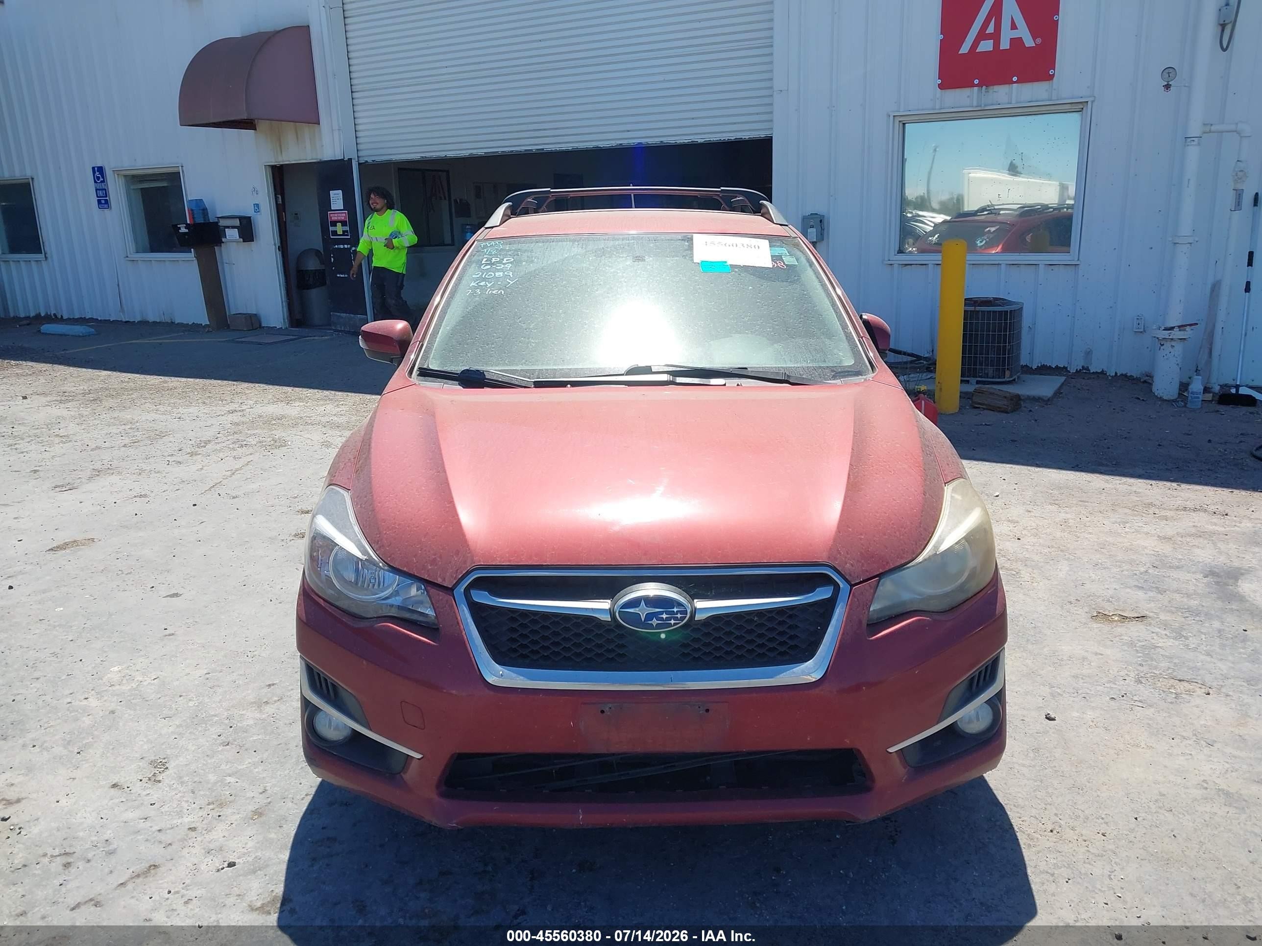 2015 Subaru Impreza 2.0i Sport Premium Burgundy vin: JF1GPAT66FH308872