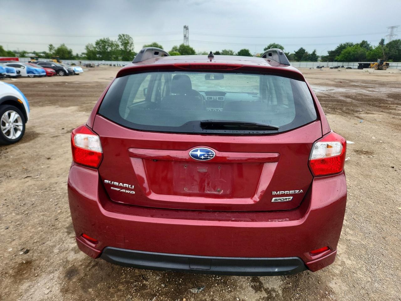 2015 Subaru Impreza Sport Burgundy vin: JF1GPAT66FH317636