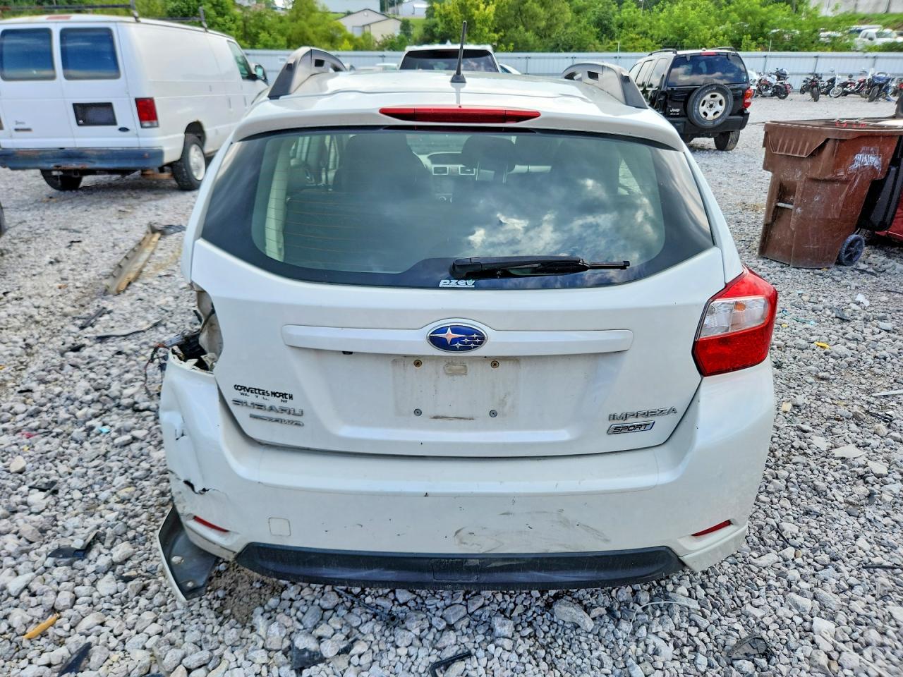 2015 Subaru Impreza Sport Белый vin: JF1GPAT67FH297445