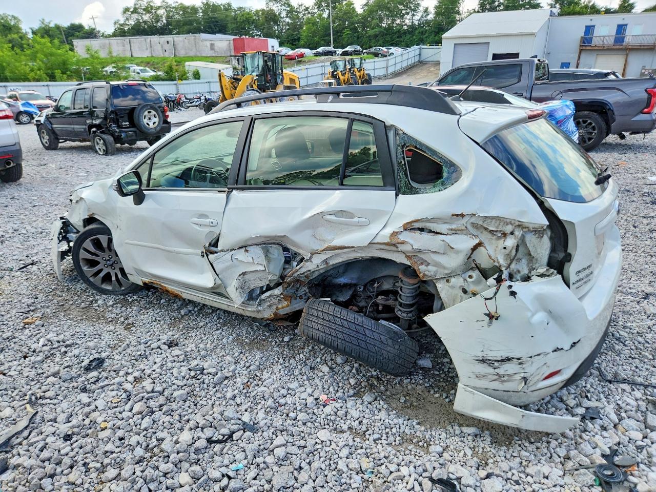 2015 Subaru Impreza Sport Белый vin: JF1GPAT67FH297445