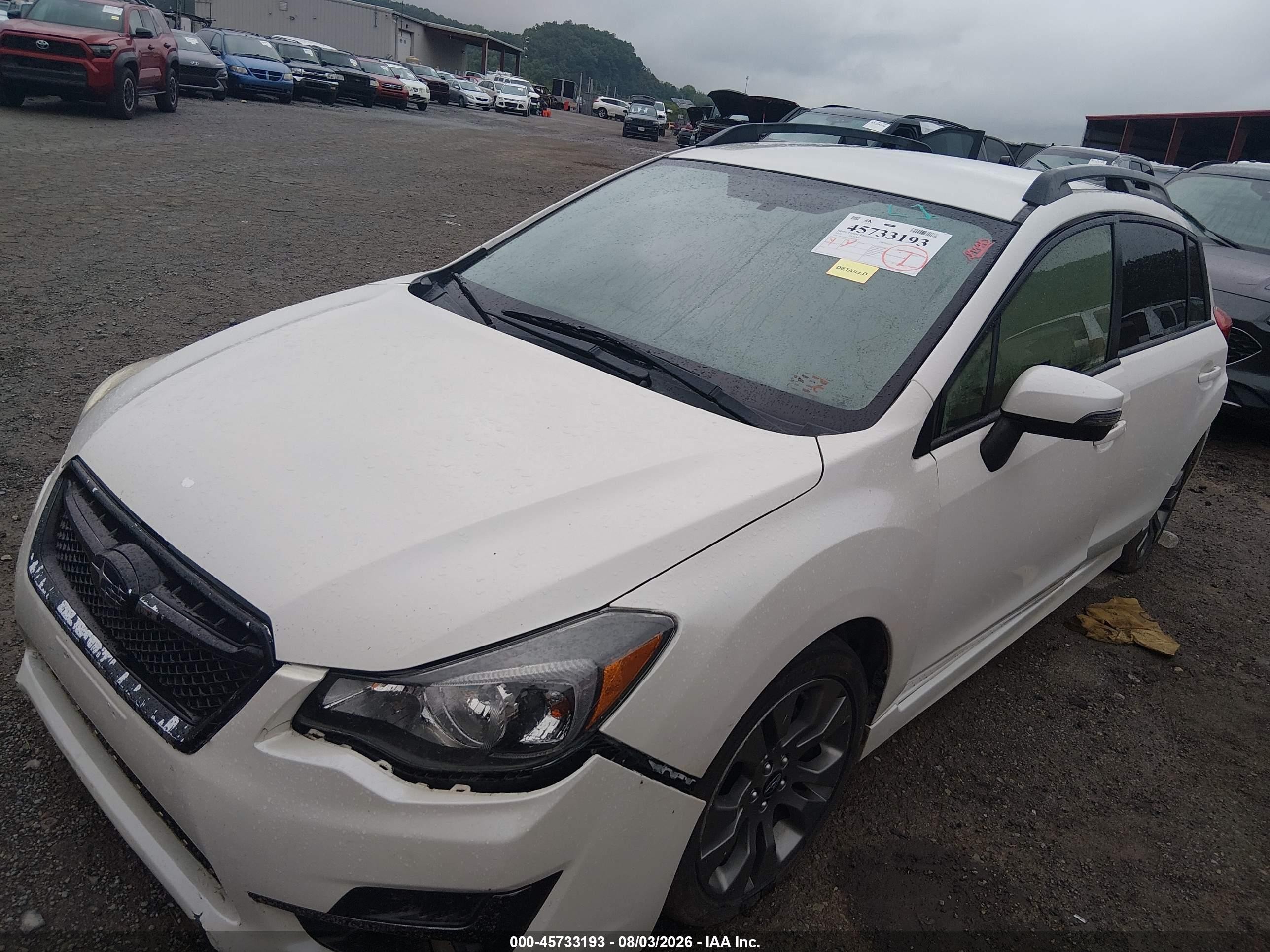 2015 Subaru Impreza 2.0i Sport Premium White vin: JF1GPAT68FH251977
