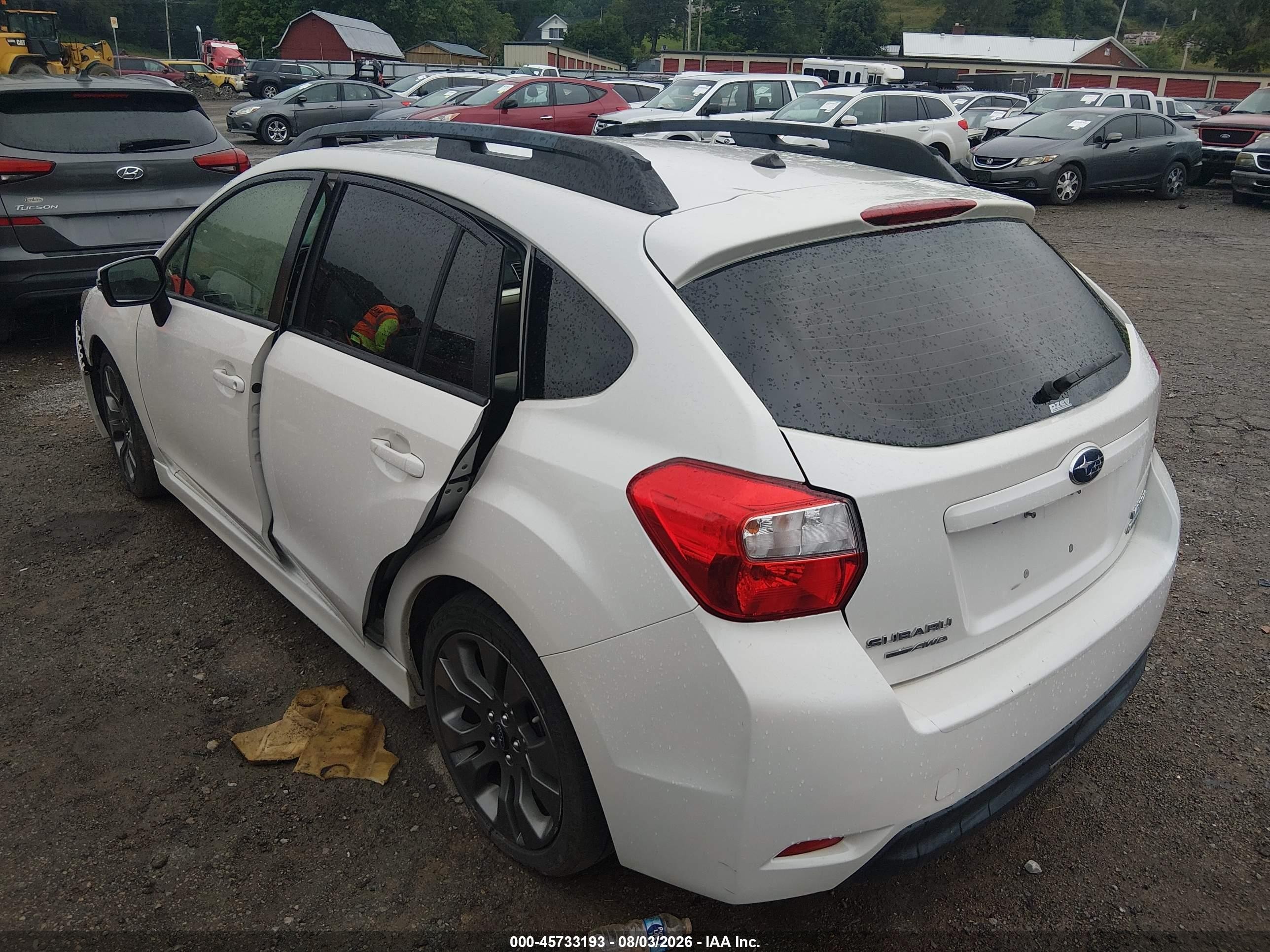 2015 Subaru Impreza 2.0i Sport Premium White vin: JF1GPAT68FH251977